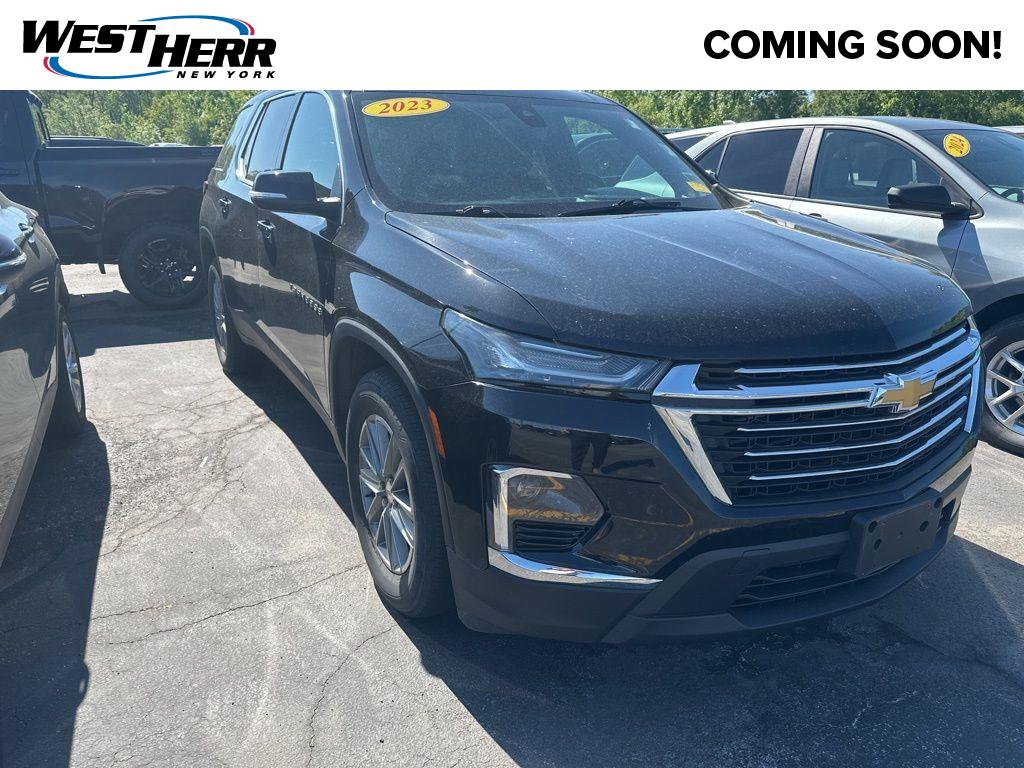 Black Metallic 2023 Chevrolet Traverse SUV / Crossover Four-Wheel Drive 9-Speed Automatic