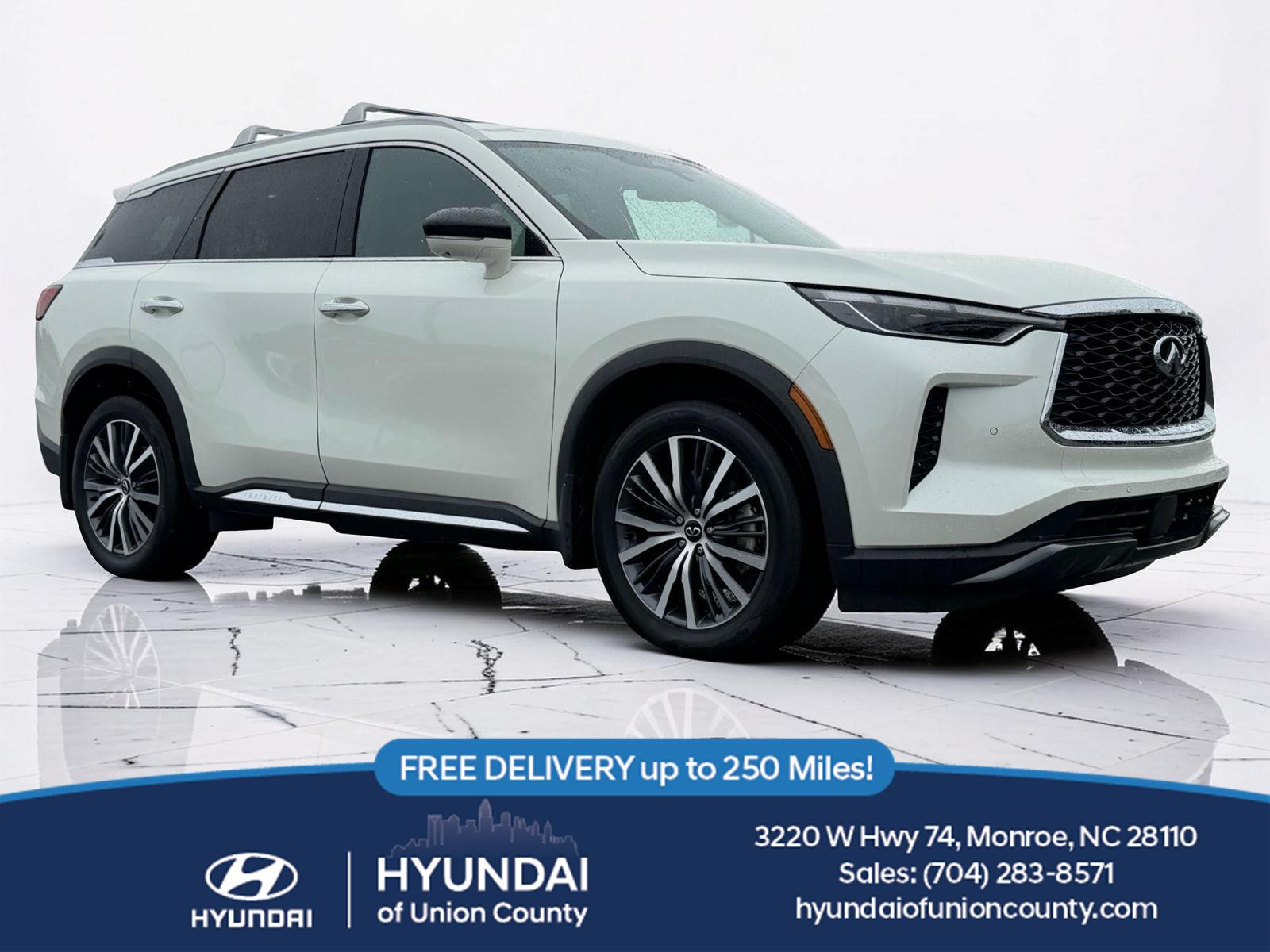 Majestic White 2023 INFINITI QX60 Sensory AWD SUV / Crossover All-Wheel Drive Automatic