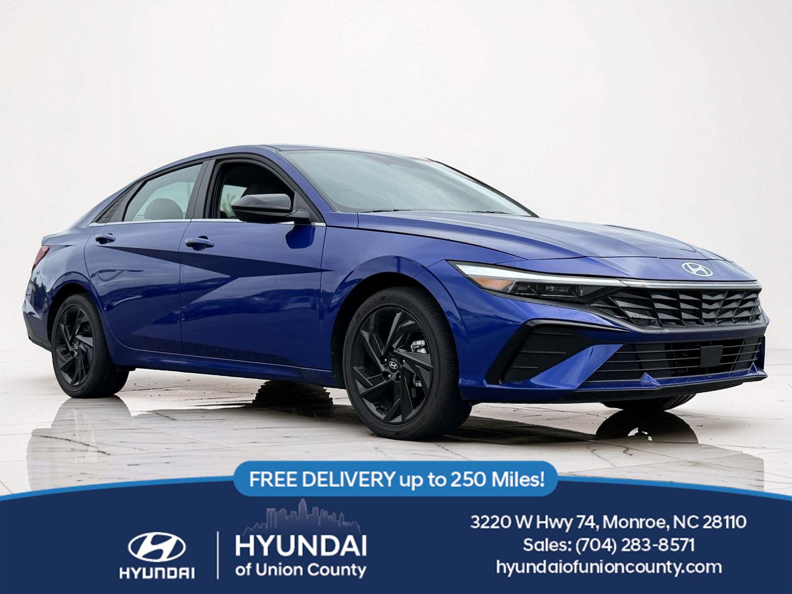 Intense Blue 2026 Hyundai Elantra Sedan Front-Wheel Drive Continuously Variable Transmission