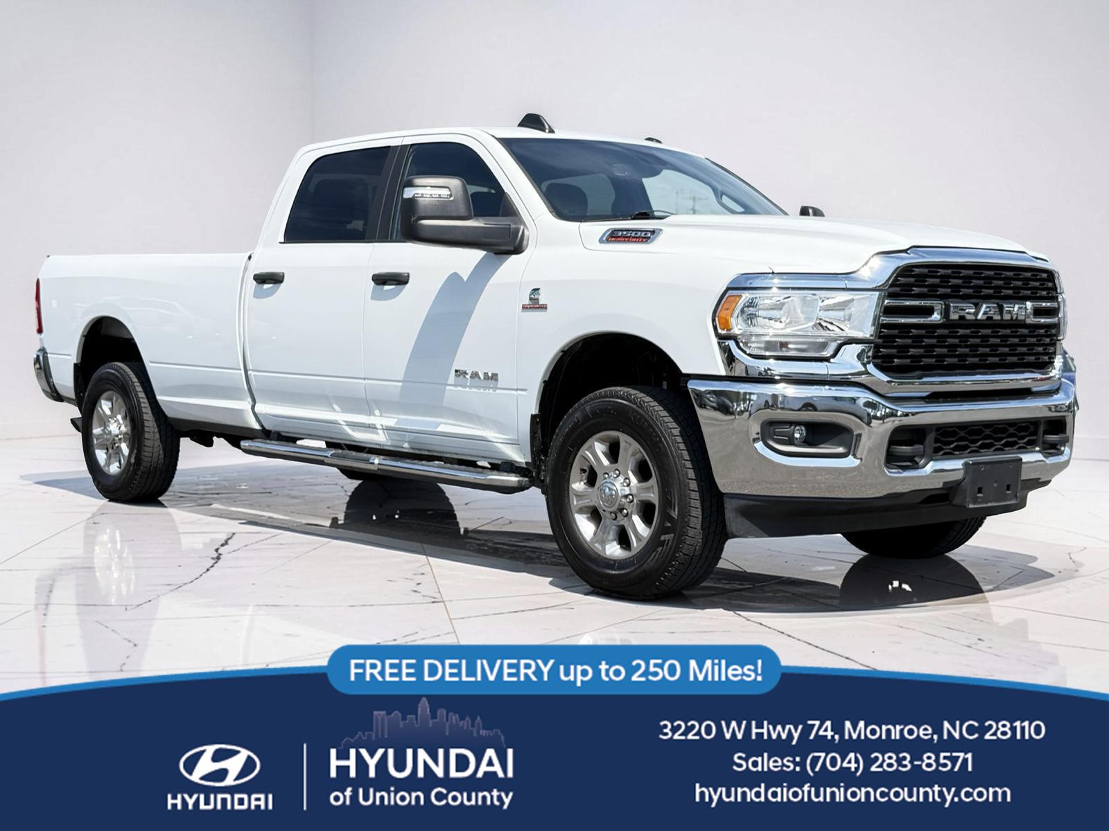 Bright White Clearcoat 2024 RAM 3500 Pickup Truck Four-Wheel Drive 6-Speed Automatic