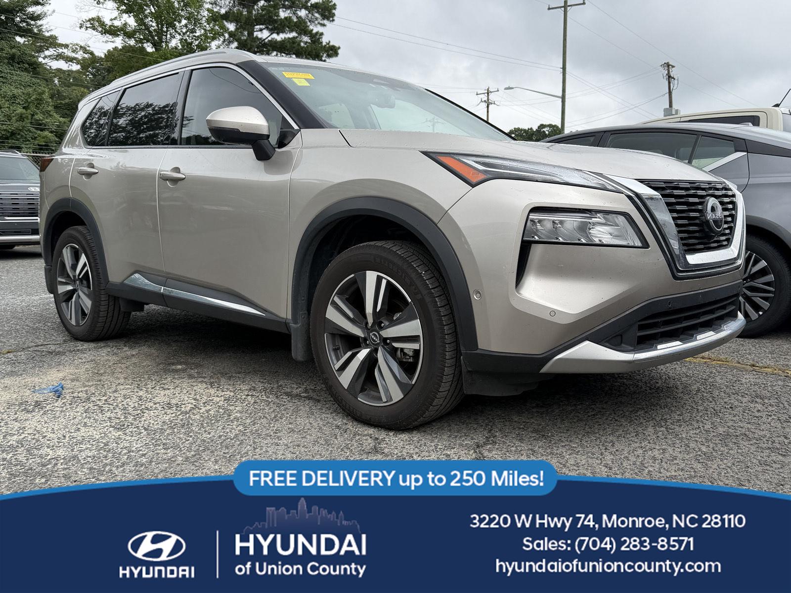 Champagne Silver Metallic 2023 Nissan Rogue SUV / Crossover All-Wheel Drive Continuously Variable Transmission