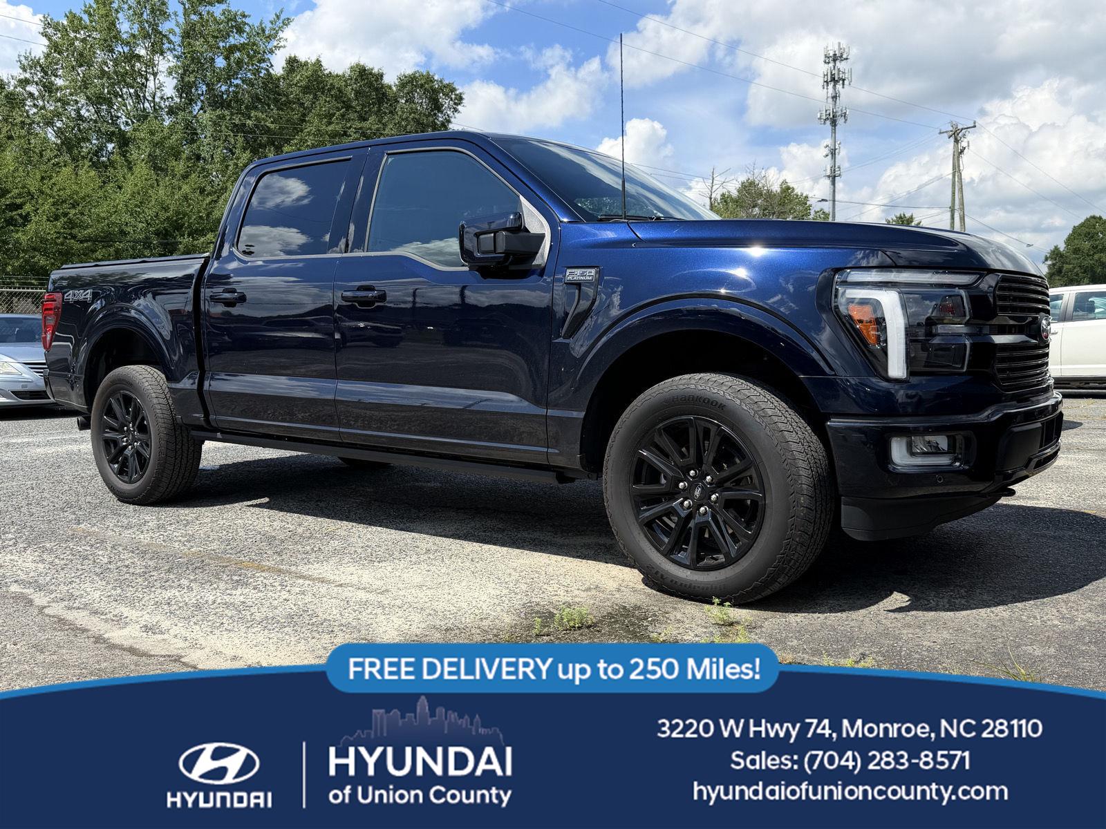 Antimatter Blue 2025 Ford F-150 Pickup Truck Four-Wheel Drive Automatic