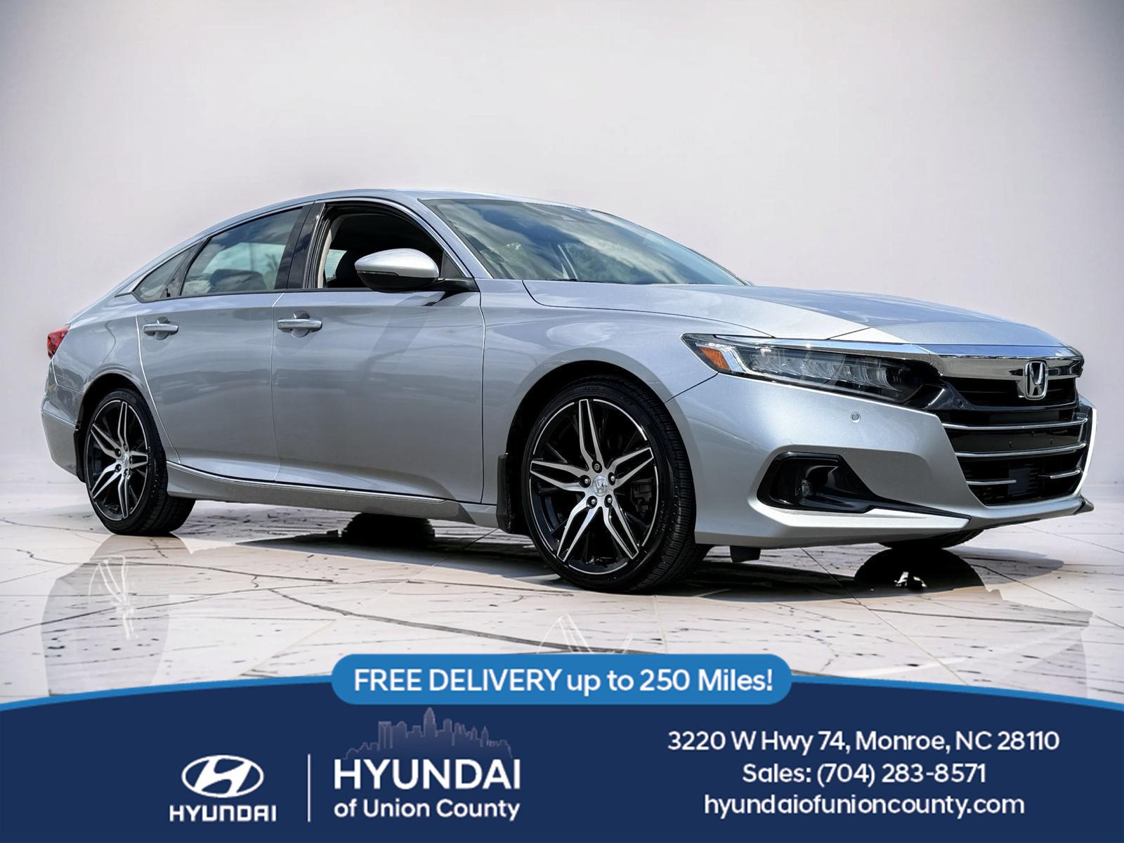 Lunar Silver Metallic 2021 Honda Accord Sedan Front-Wheel Drive Automatic