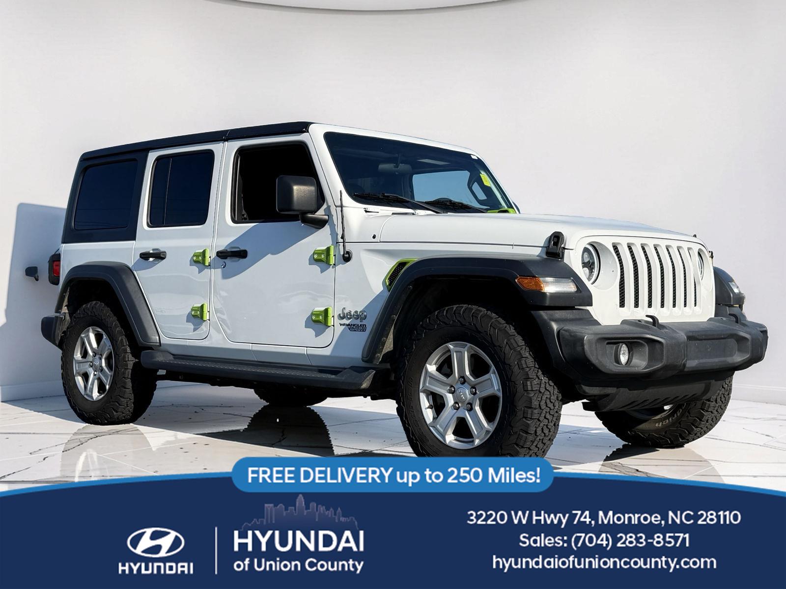 Bright White Clearcoat 2020 Jeep Wrangler SUV / Crossover Four-Wheel Drive 8-Speed Automatic
