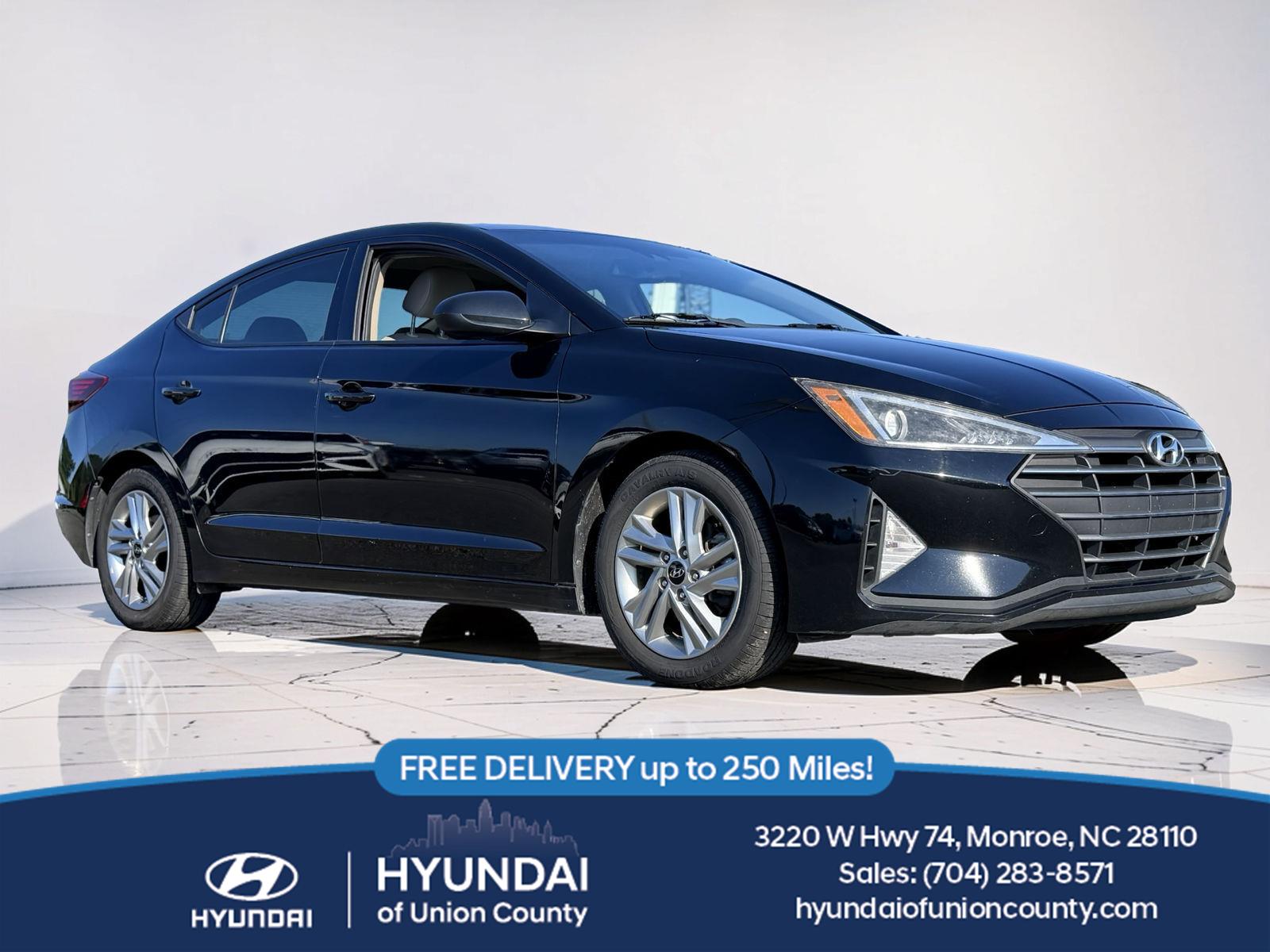 Phantom Black 2020 Hyundai Elantra Sedan Front-Wheel Drive Continuously Variable Transmission