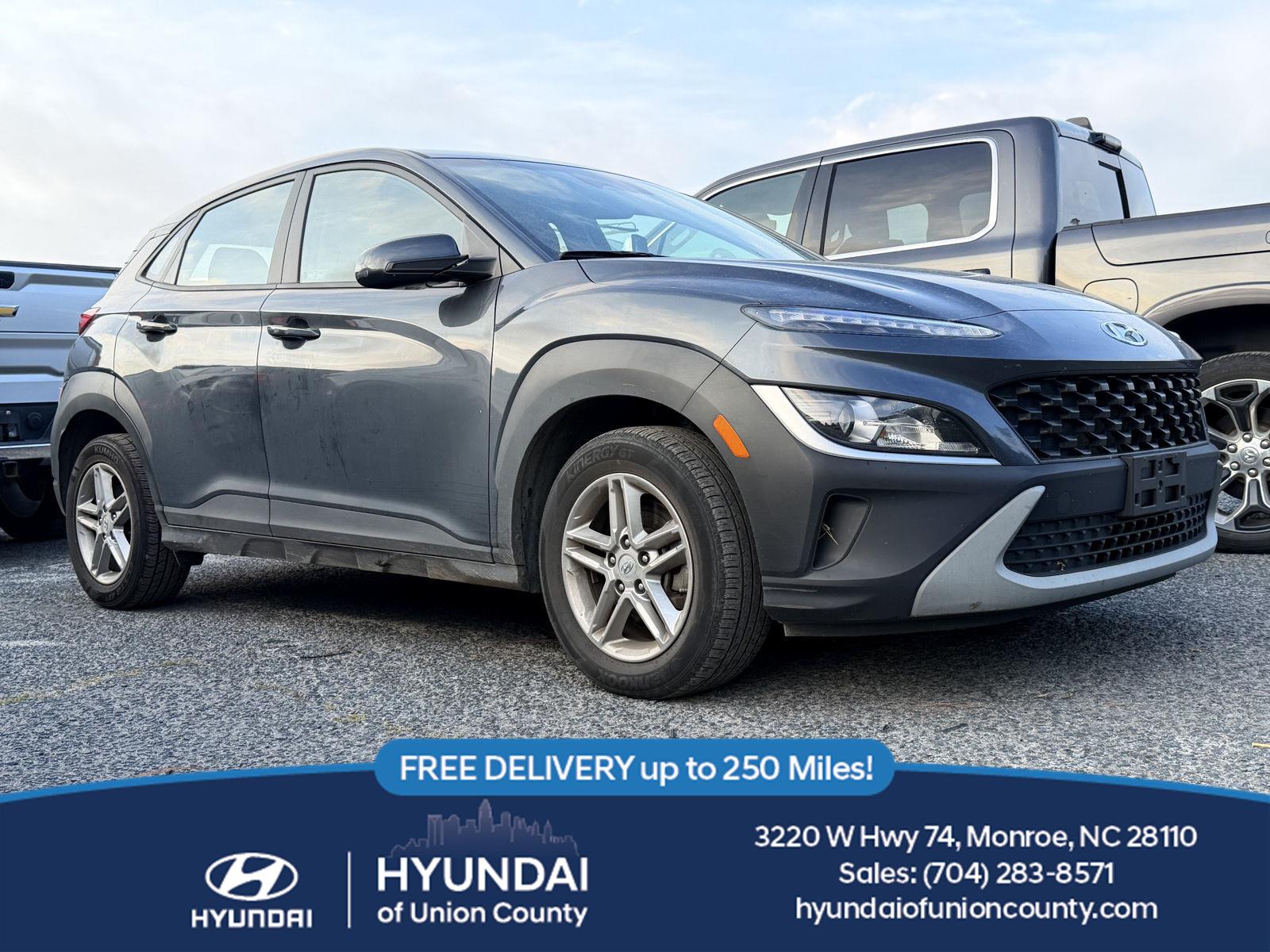 Thunder Gray 2022 Hyundai Kona SUV / Crossover All-Wheel Drive Continuously Variable Transmission