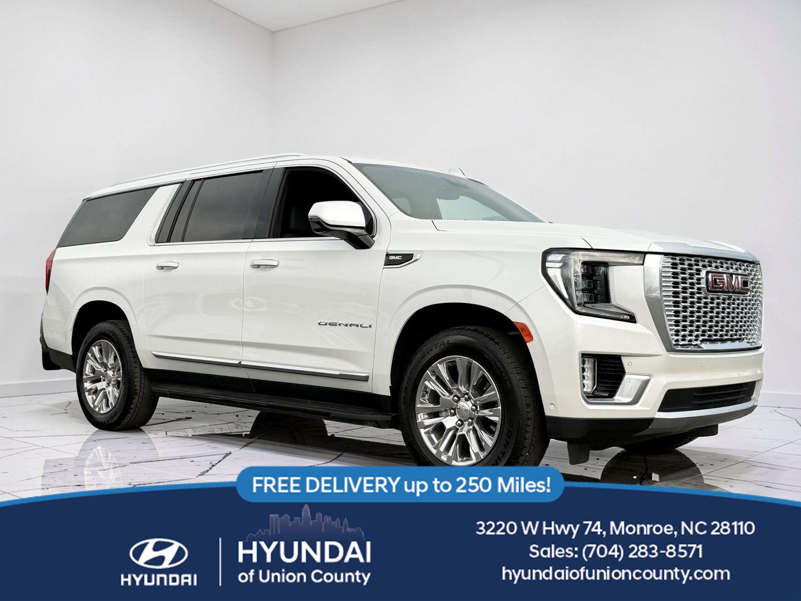 White Frost Tricoat 2024 GMC Yukon XL SUV / Crossover Four-Wheel Drive Automatic