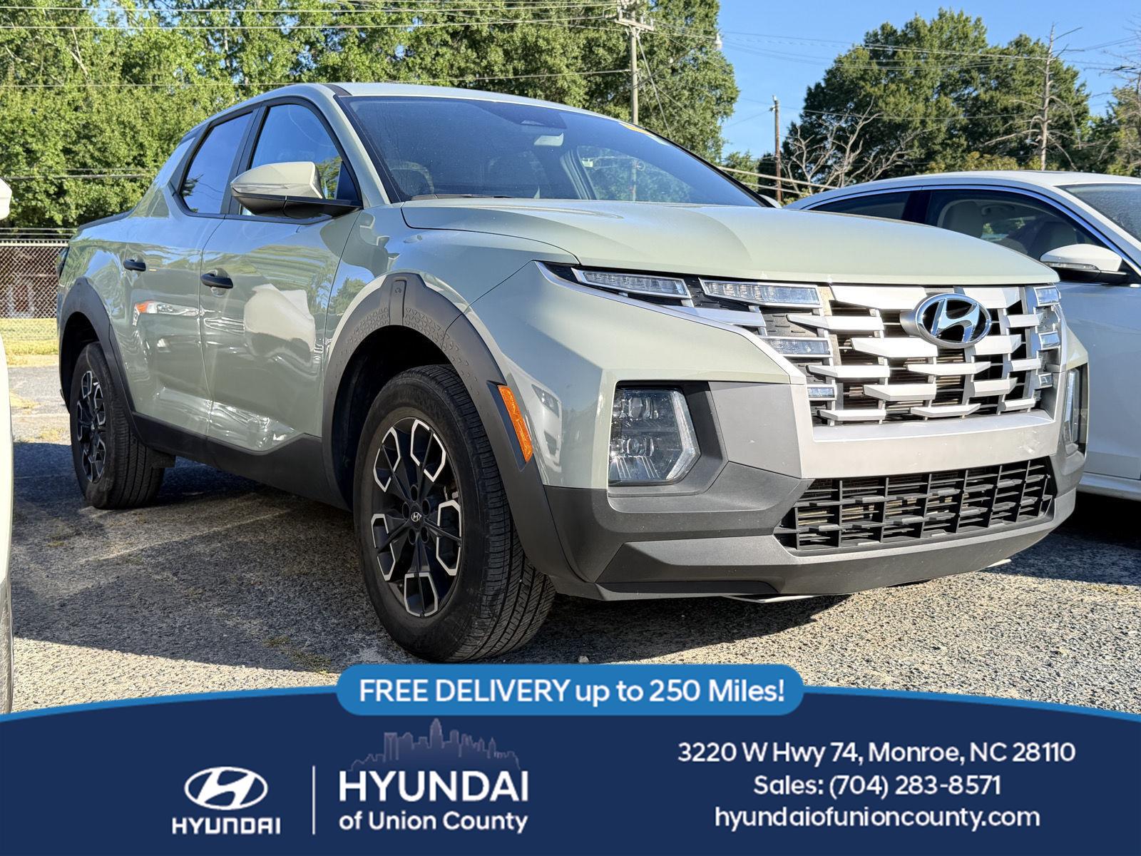 Sage Gray 2024 Hyundai Santa Cruz Pickup Truck All-Wheel Drive Automatic