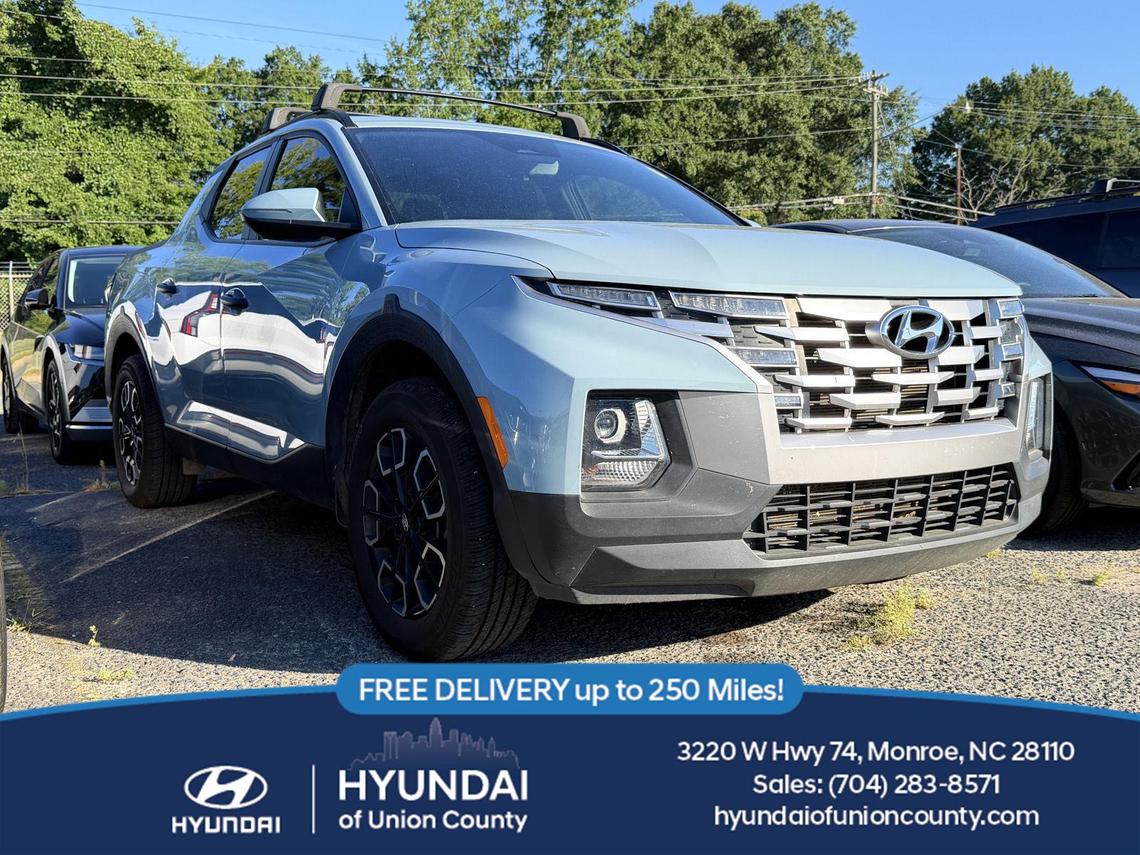 Blue Stone 2023 Hyundai Santa Cruz Pickup Truck All-Wheel Drive Automatic
