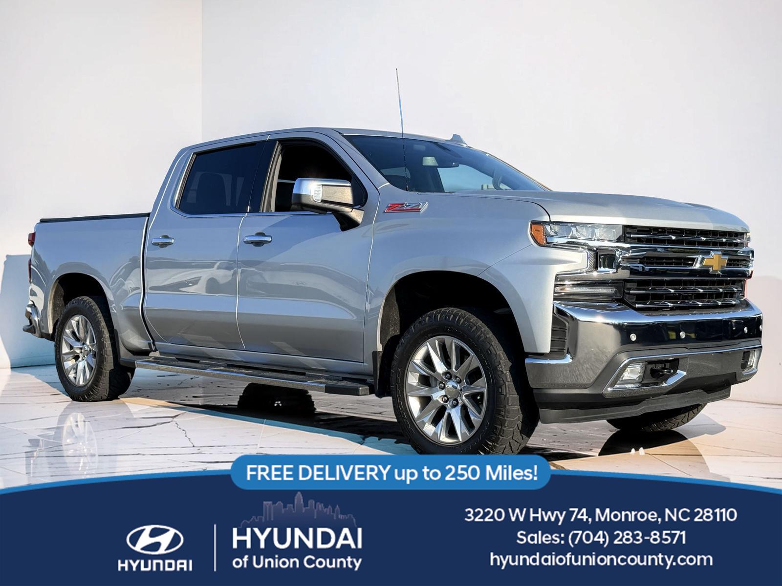 Silver Ice Metallic 2022 Chevrolet Silverado 1500 Pickup Truck Four-Wheel Drive 8-Speed Automatic