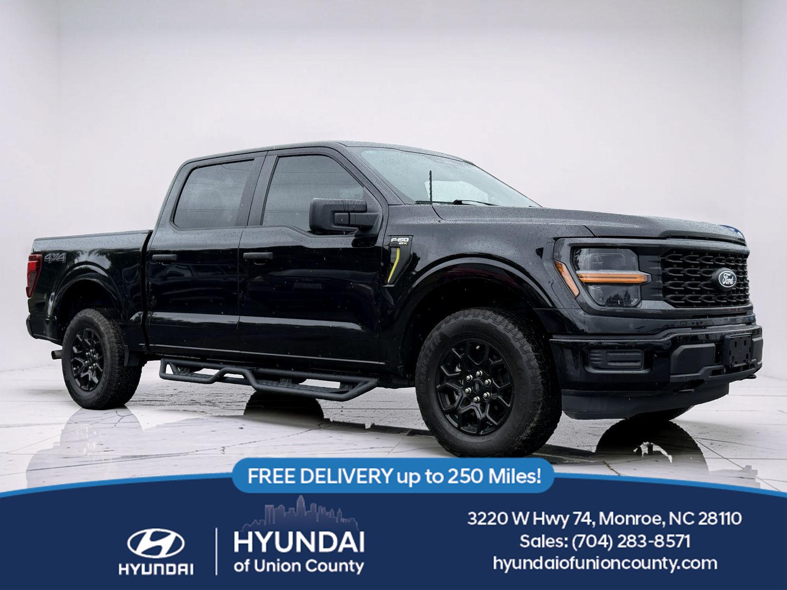 Agate Black 2025 Ford F-150 Pickup Truck Four-Wheel Drive Automatic