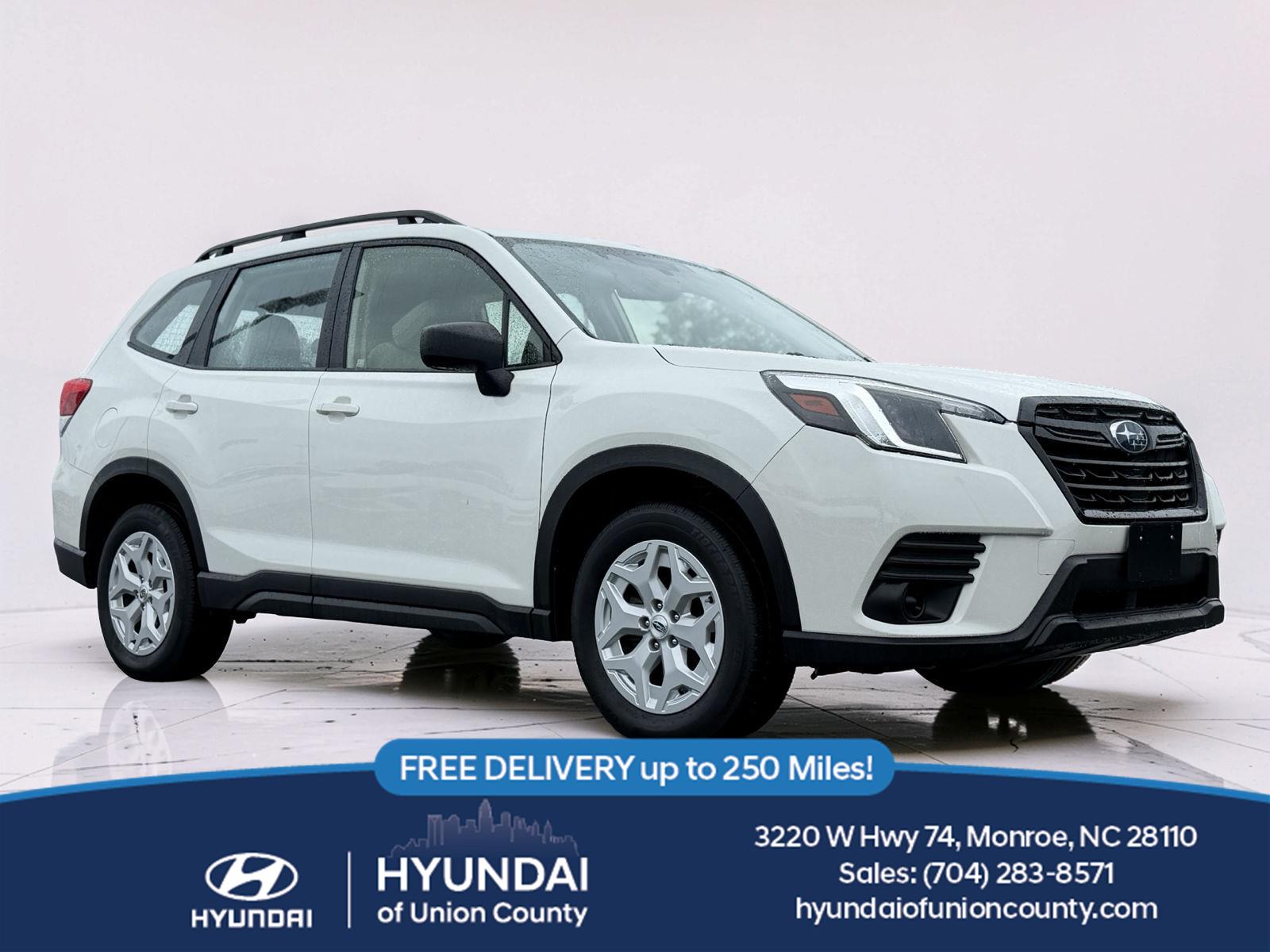 Crystal White Pearl 2023 Subaru Forester SUV / Crossover All-Wheel Drive Continuously Variable Transmission