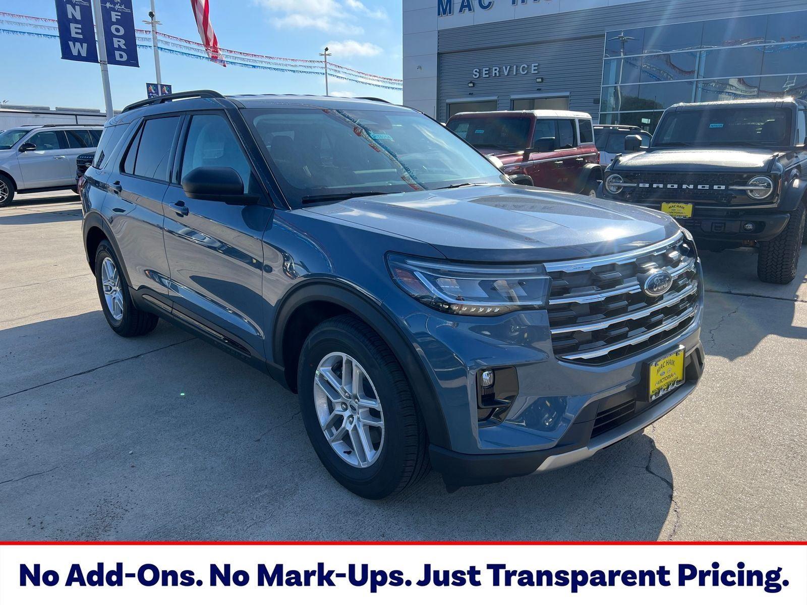 Vapor Blue Metallic 2026 Ford Explorer SUV / Crossover Rear-Wheel Drive Automatic