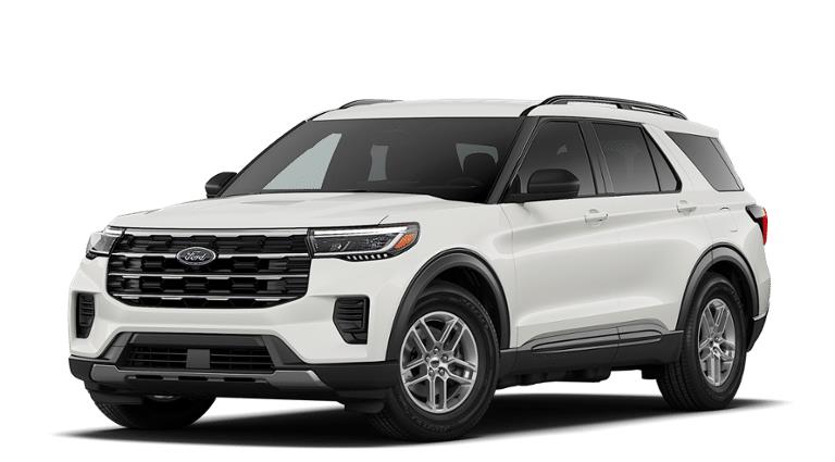 Star White Metallic Tri-Coat 2026 Ford Explorer SUV / Crossover Rear-Wheel Drive Automatic