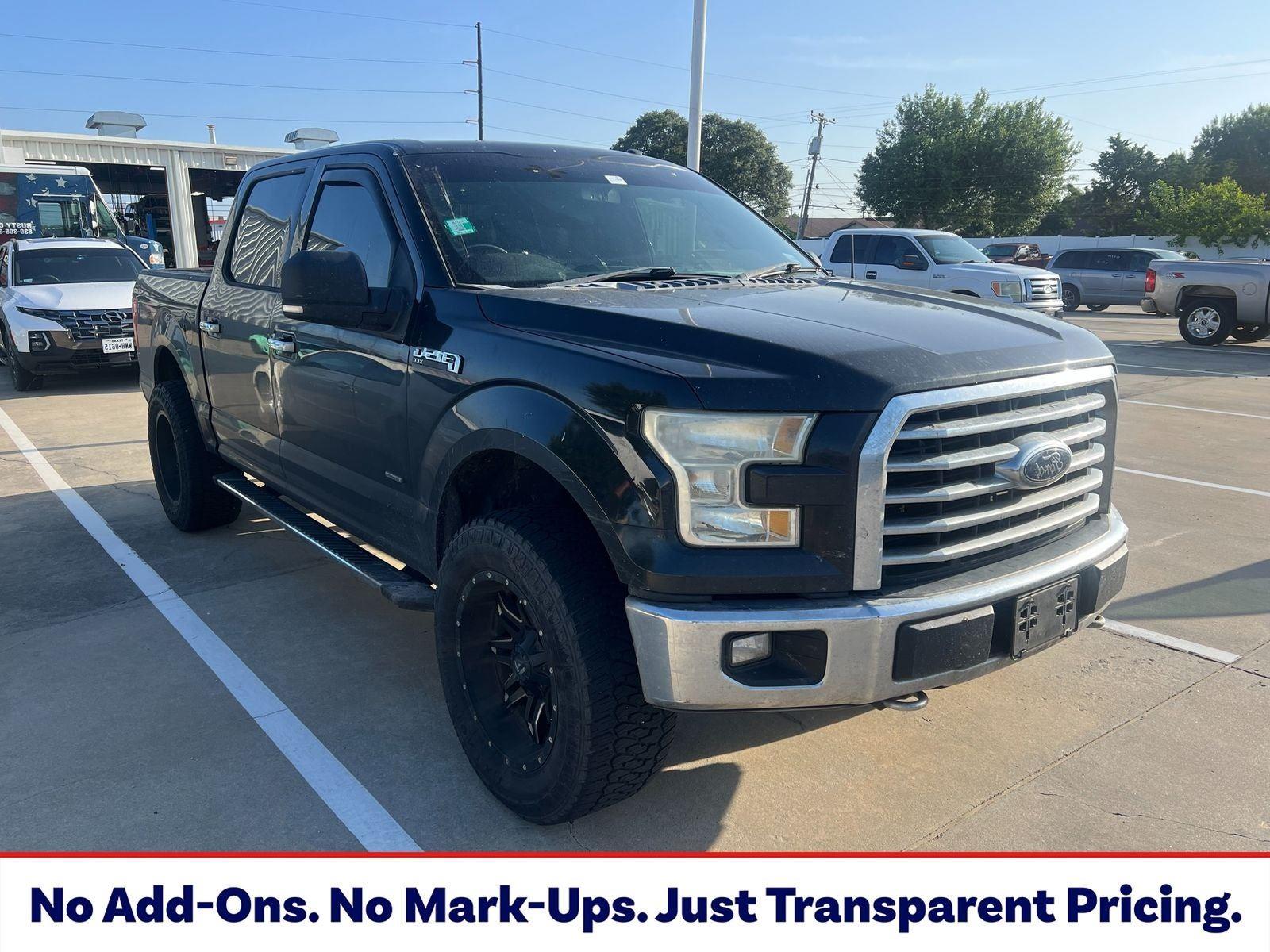 Tuxedo Black Metallic 2015 Ford F-150 Pickup Truck Four-Wheel Drive 6-Speed Automatic
