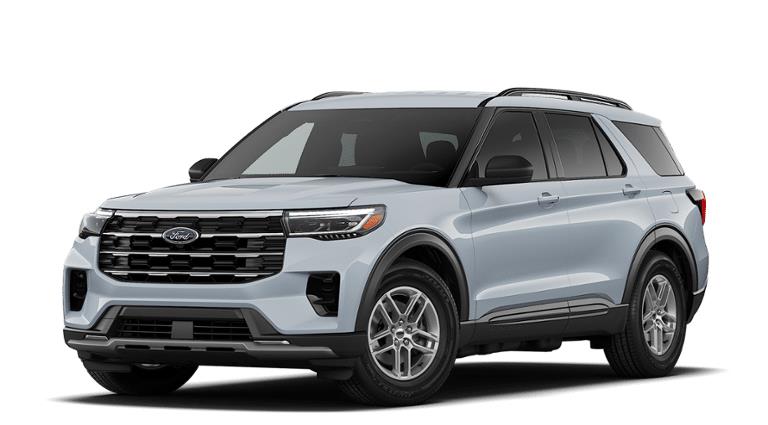 Space White Metallic 2026 Ford Explorer SUV / Crossover Rear-Wheel Drive Automatic