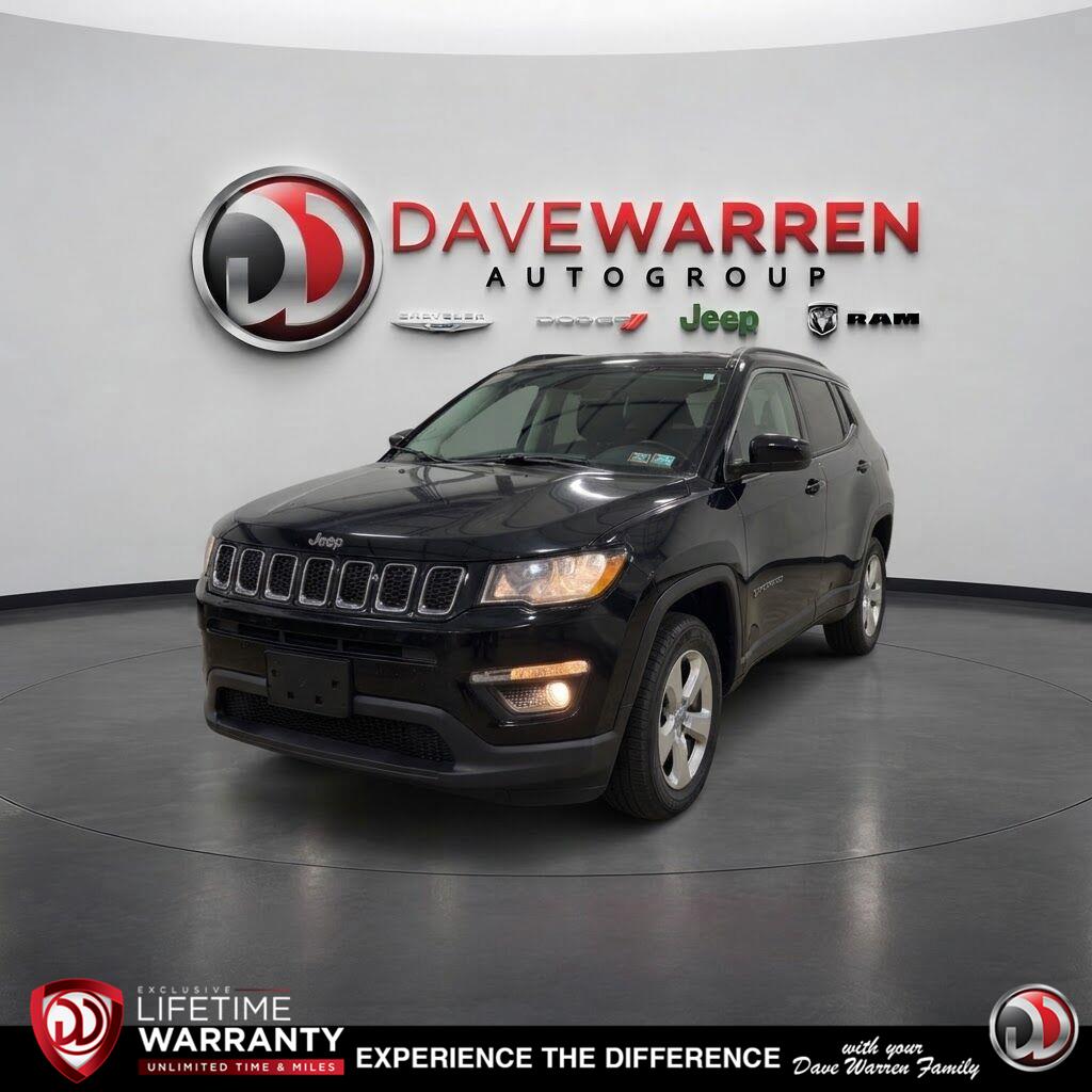 Diamond Black Crystal Pearlcoat 2020 Jeep Compass SUV / Crossover Four-Wheel Drive 9-Speed Automatic