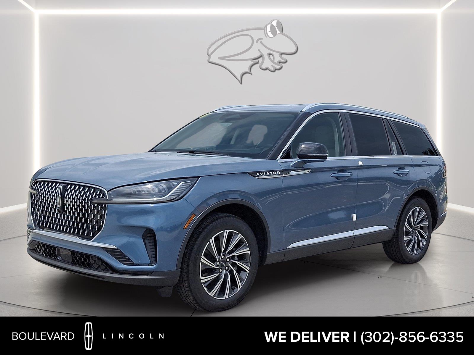 Whisper Blue Metallic Clearcoat 2026 Lincoln Aviator SUV / Crossover All-Wheel Drive Automatic