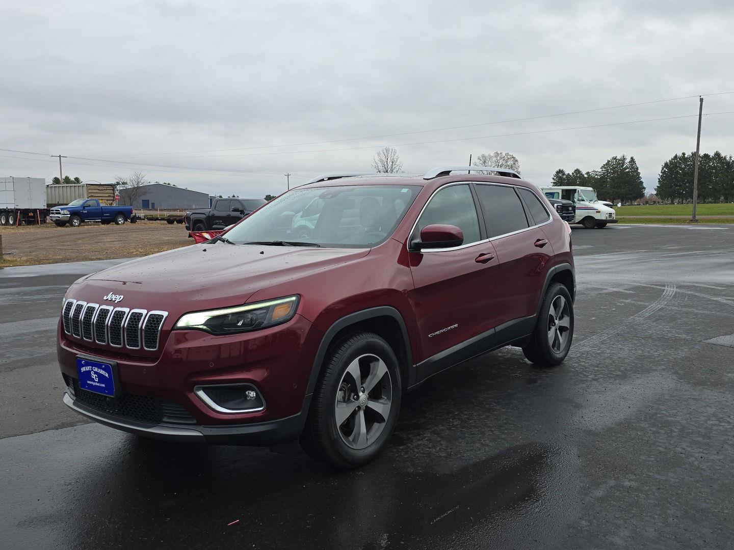 Velvet Red Pearlcoat 2019 Jeep Cherokee SUV / Crossover Four-Wheel Drive 9-Speed Automatic