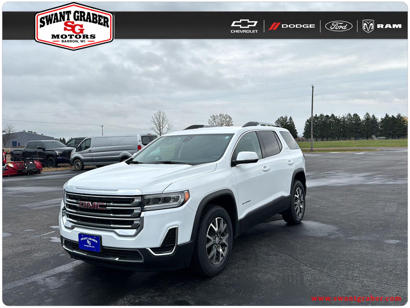 Summit White 2023 GMC Acadia SUV / Crossover Four-Wheel Drive 9-Speed Automatic