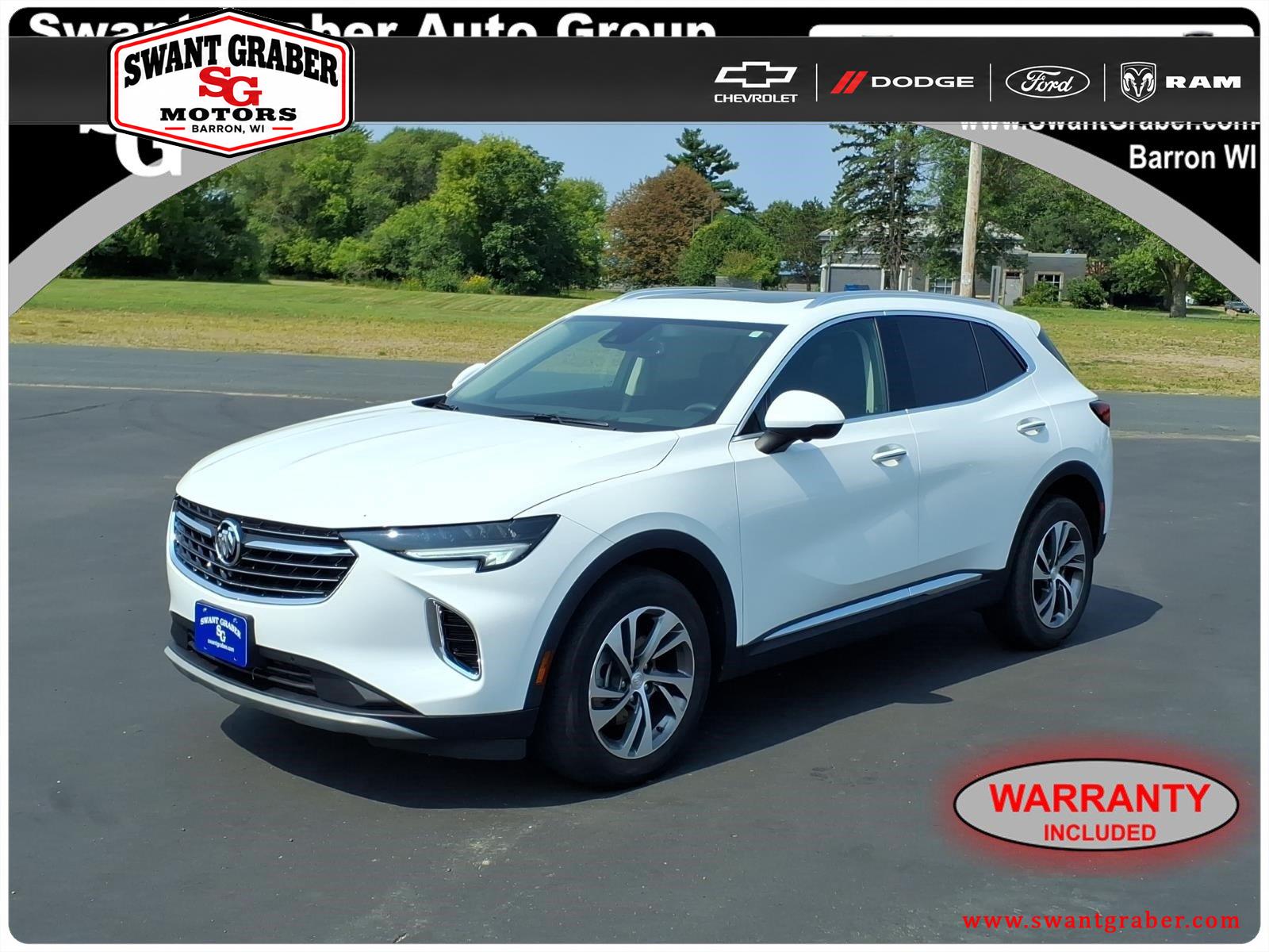 Summit White 2021 Buick Envision SUV / Crossover All-Wheel Drive 9-Speed Automatic