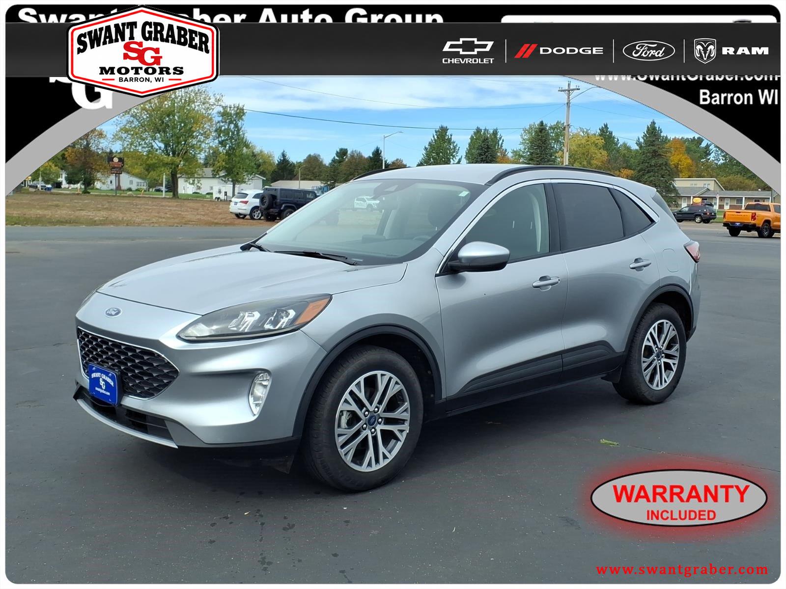 Iconic Silver 2022 Ford Escape SUV / Crossover All-Wheel Drive 8-Speed Automatic