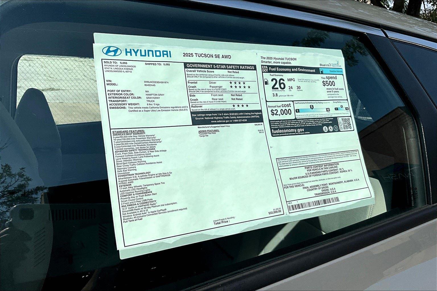 2026 Hyundai Tucson SE photo 51
