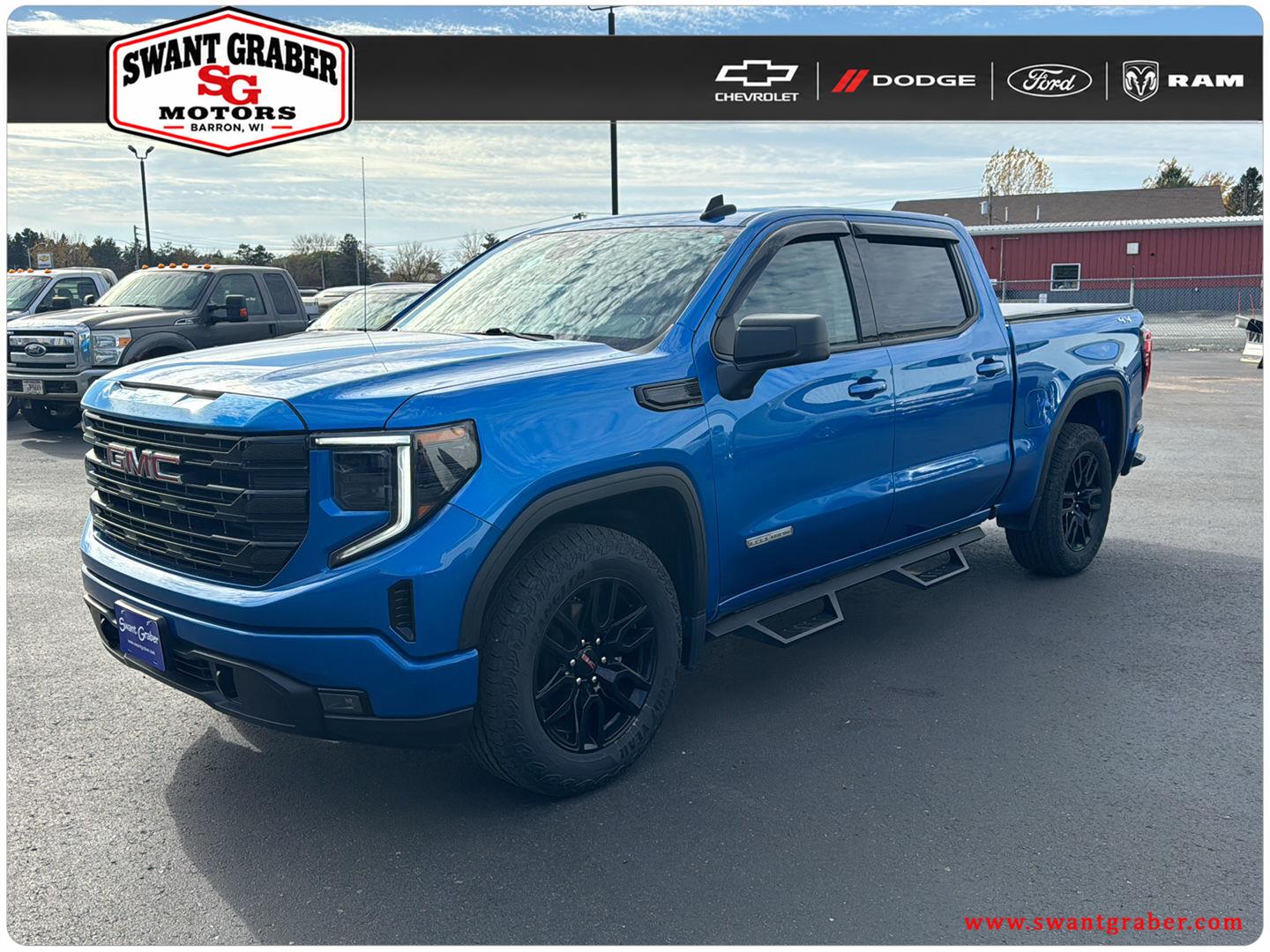 Dynamic Blue Metallic 2024 GMC Sierra 1500 Pickup Truck Four-Wheel Drive 8-Speed Automatic