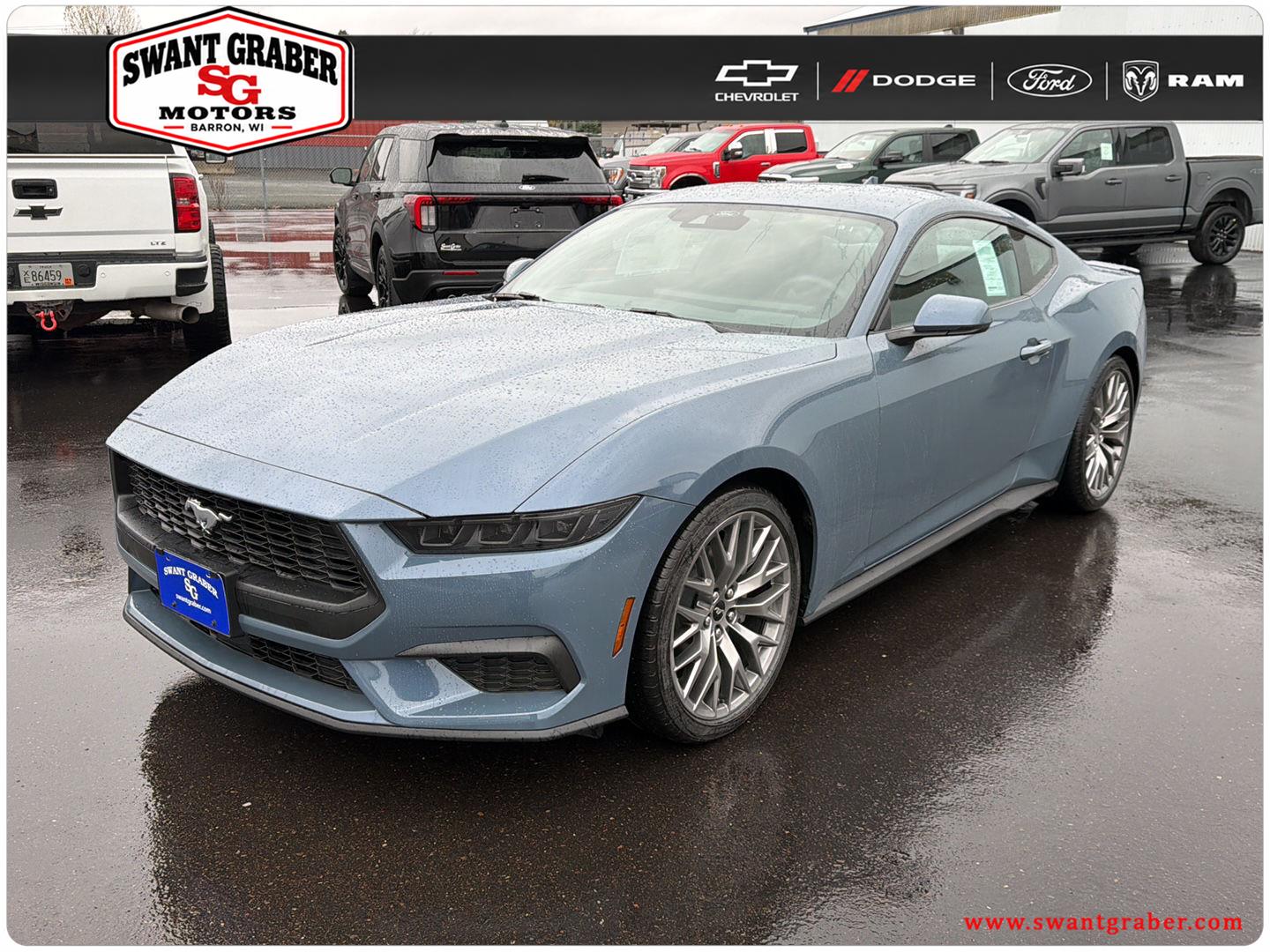 Vapor Blue 2026 Ford Mustang Coupe Rear-Wheel Drive Automatic
