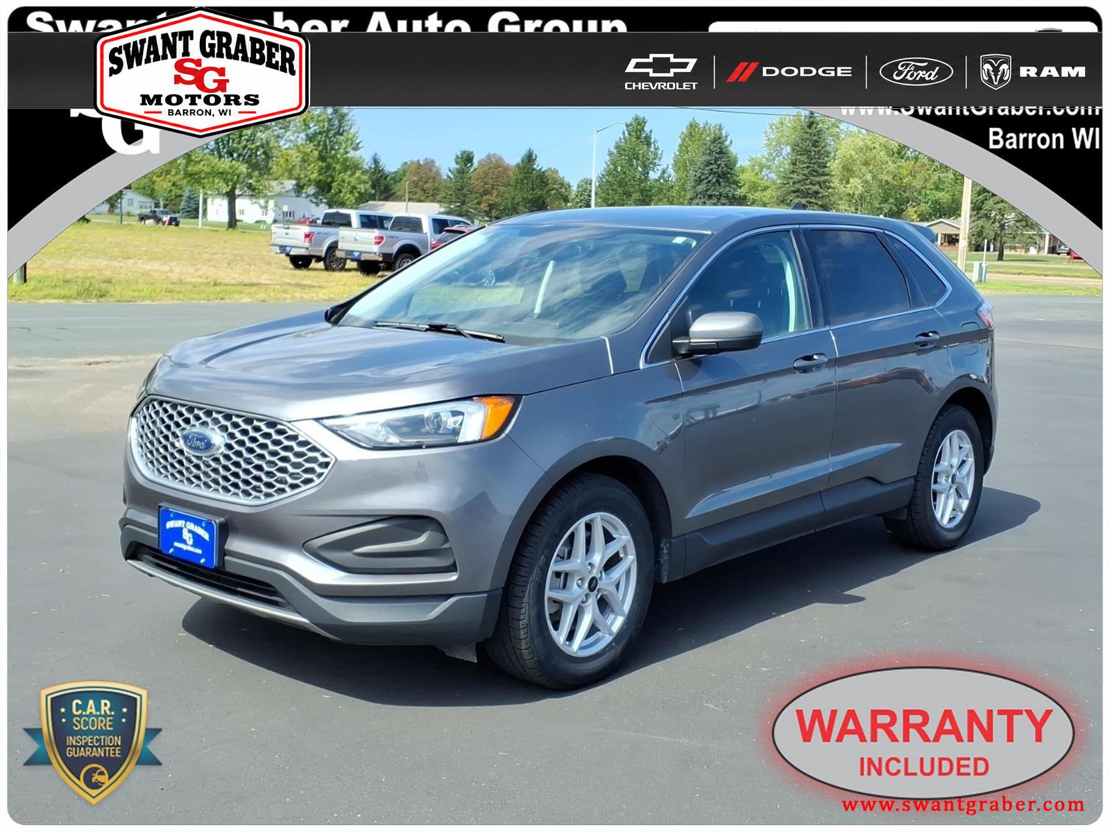 Carbonized Gray 2024 Ford Edge SUV / Crossover All-Wheel Drive 8-Speed Automatic