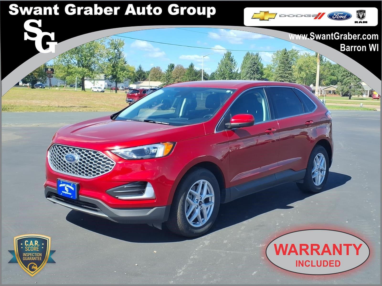 Rapid Red Metallic Tinted Clearcoat 2024 Ford Edge SUV / Crossover All-Wheel Drive 8-Speed Automatic