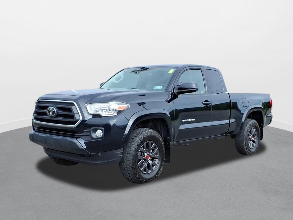 Midnight Black Metallic 2022 Toyota Tacoma Pickup Truck Four-Wheel Drive 6-Speed Automatic