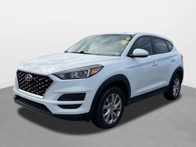 White Cream 2021 Hyundai Tucson SUV / Crossover All-Wheel Drive Automatic