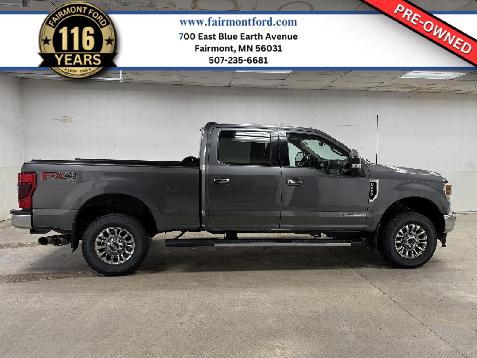 Carbonized Gray Metallic 2021 Ford F-350 Super Duty Lariat Crew Cab 4WD Pickup Truck Four-Wheel Drive Automatic