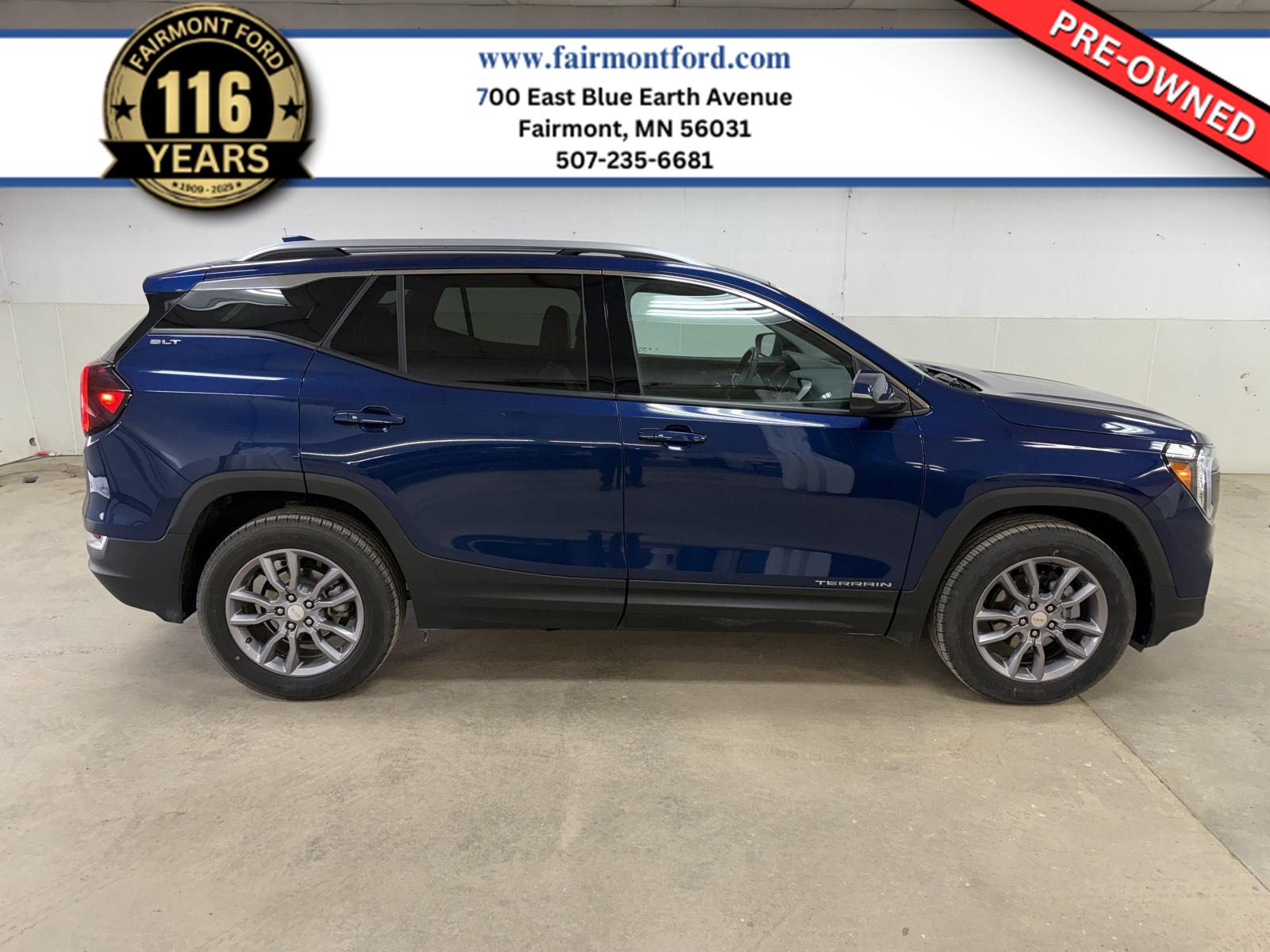 Marine Metallic 2023 GMC Terrain SLT AWD SUV / Crossover All-Wheel Drive 9-Speed Automatic Overdrive
