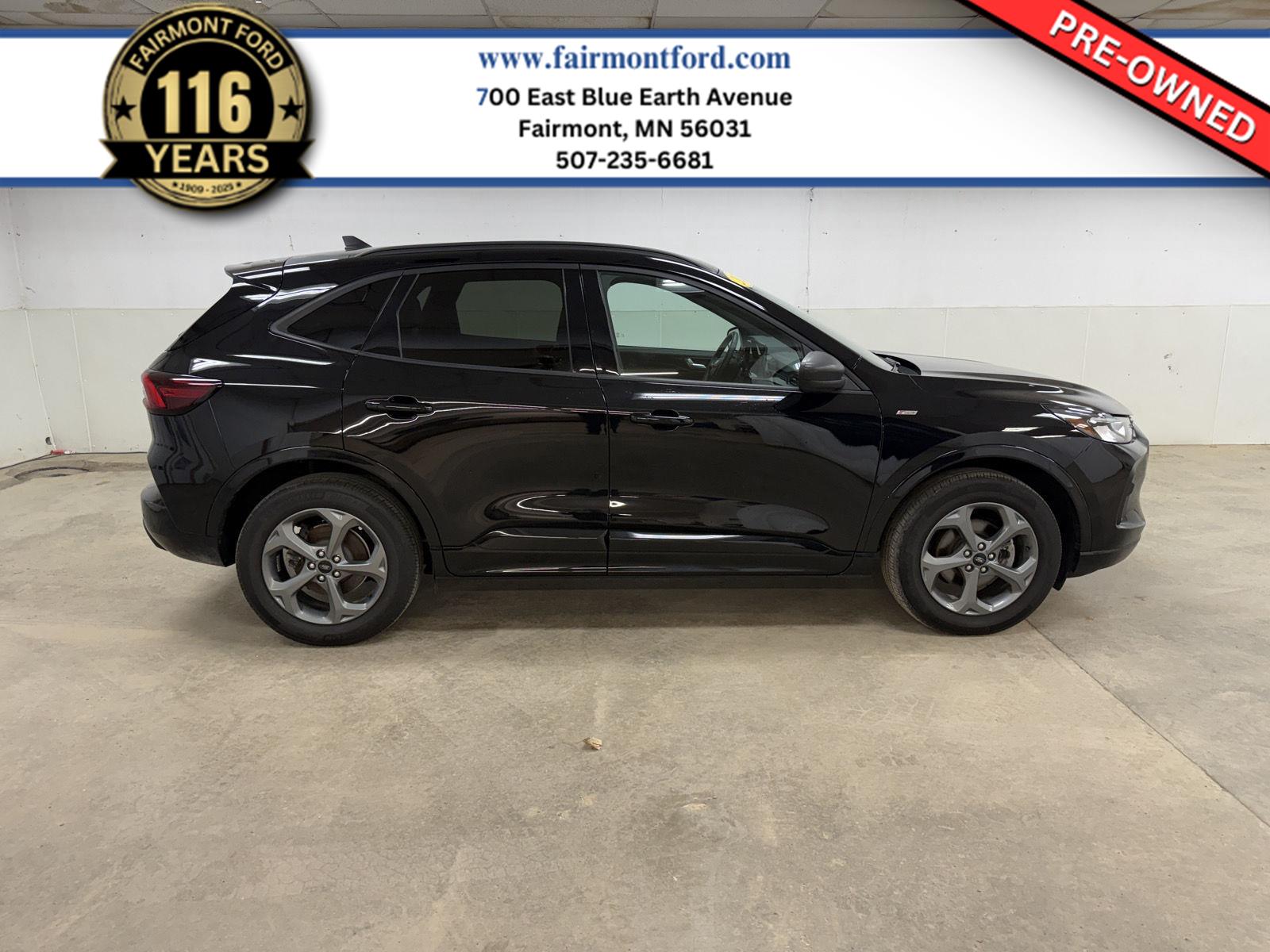 Agate Black Metallic 2023 Ford Escape ST-Line AWD SUV / Crossover All-Wheel Drive 8-Speed Automatic
