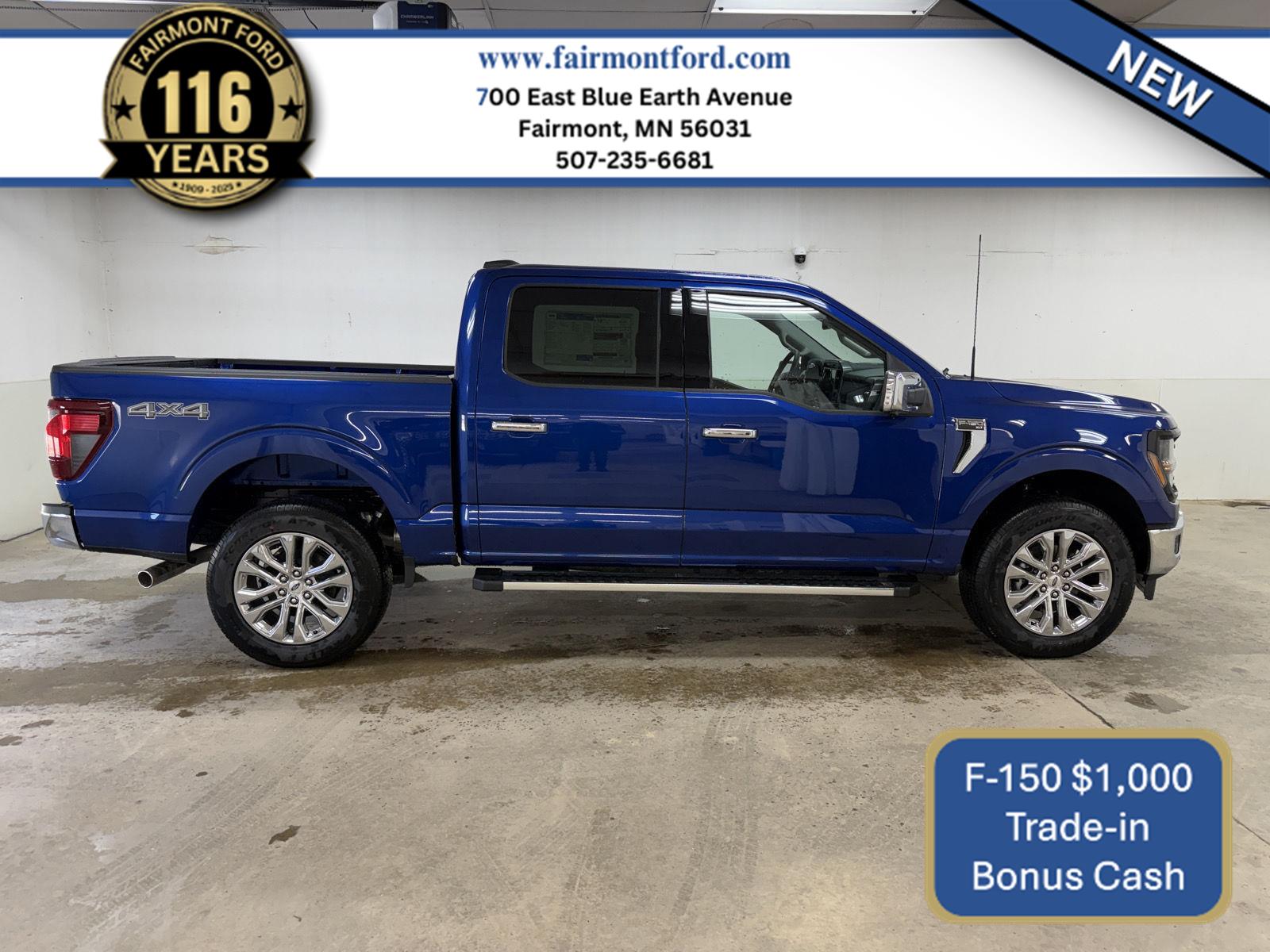 Argon Blue Metallic 2026 Ford F-150 Pickup Truck Four-Wheel Drive Automatic