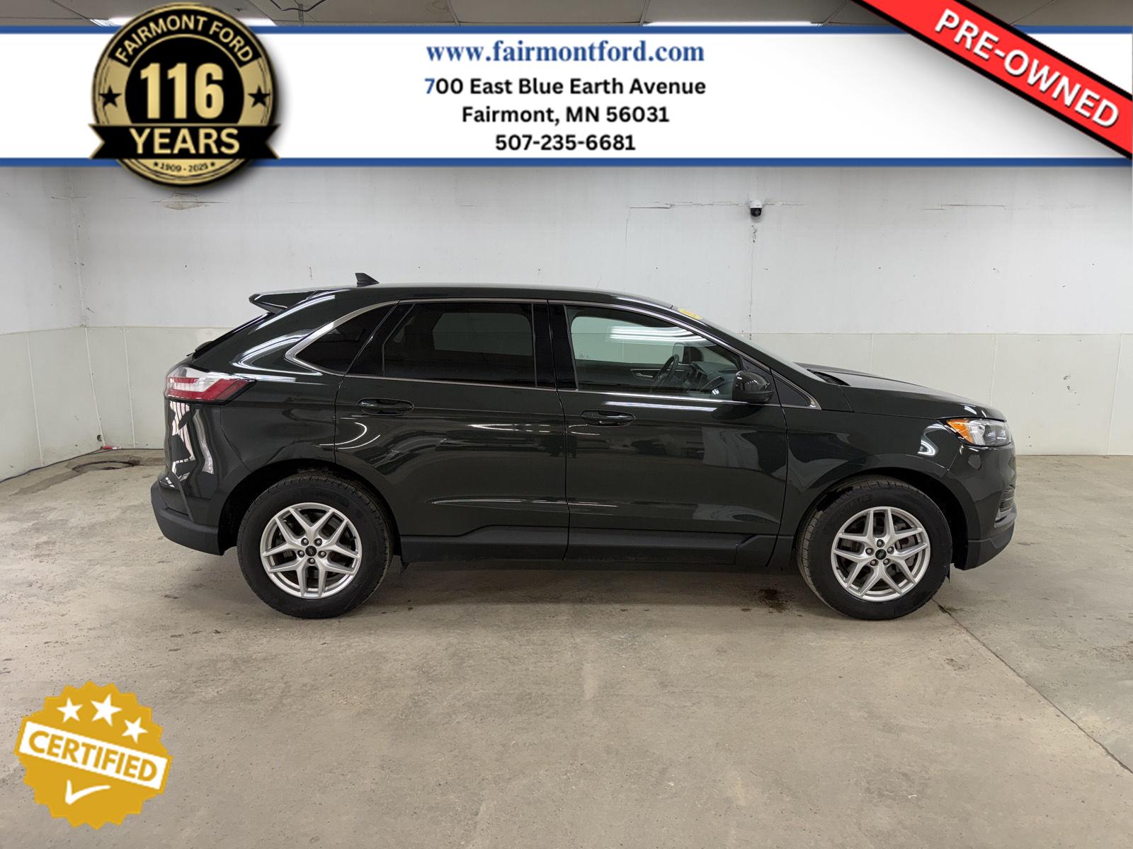 Forged Green Metallic 2023 Ford Edge SUV / Crossover All-Wheel Drive 8-Speed Automatic