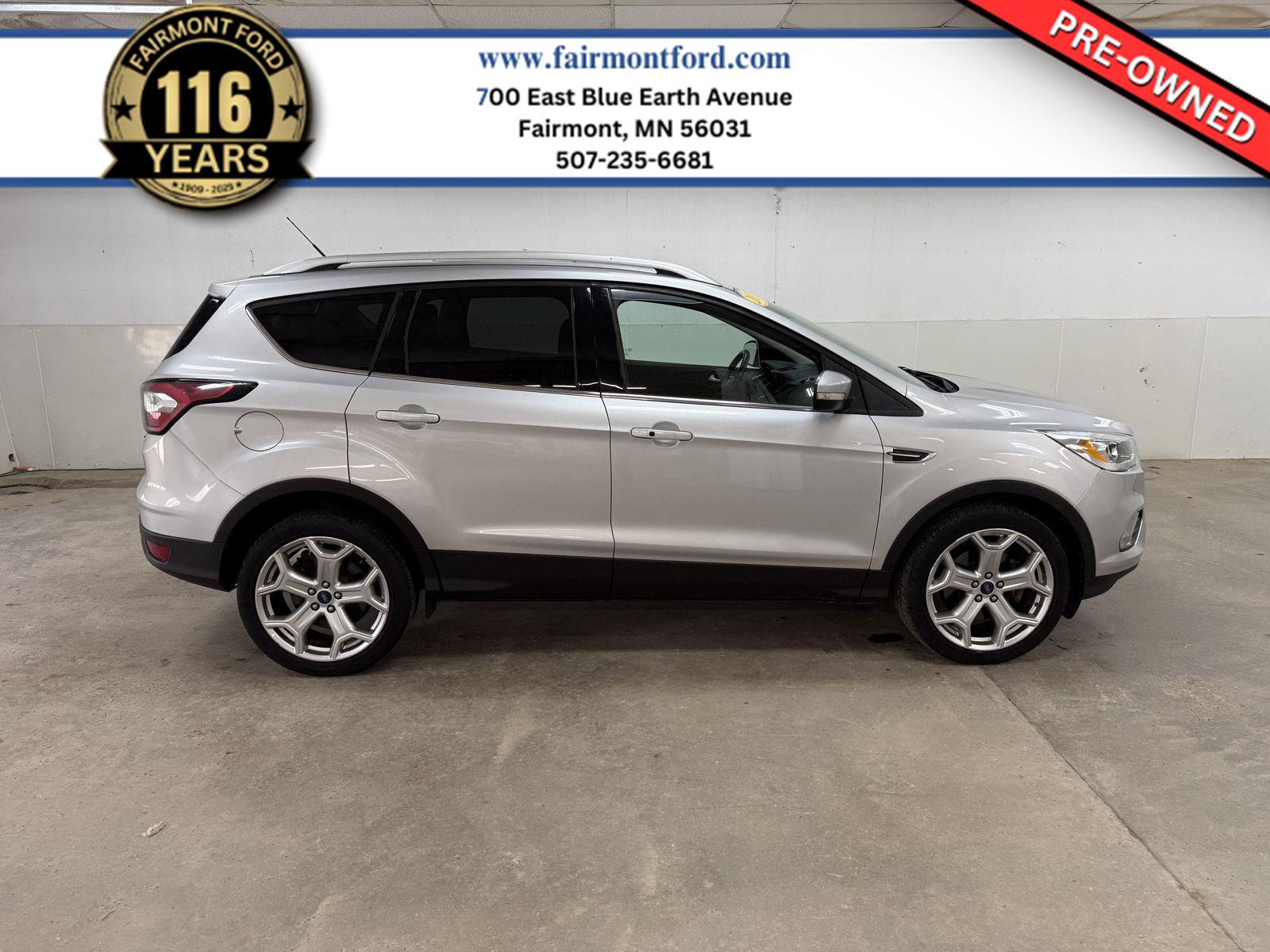 Ingot Silver Metallic 2017 Ford Escape Titanium AWD SUV / Crossover All-Wheel Drive 6-Speed Automatic