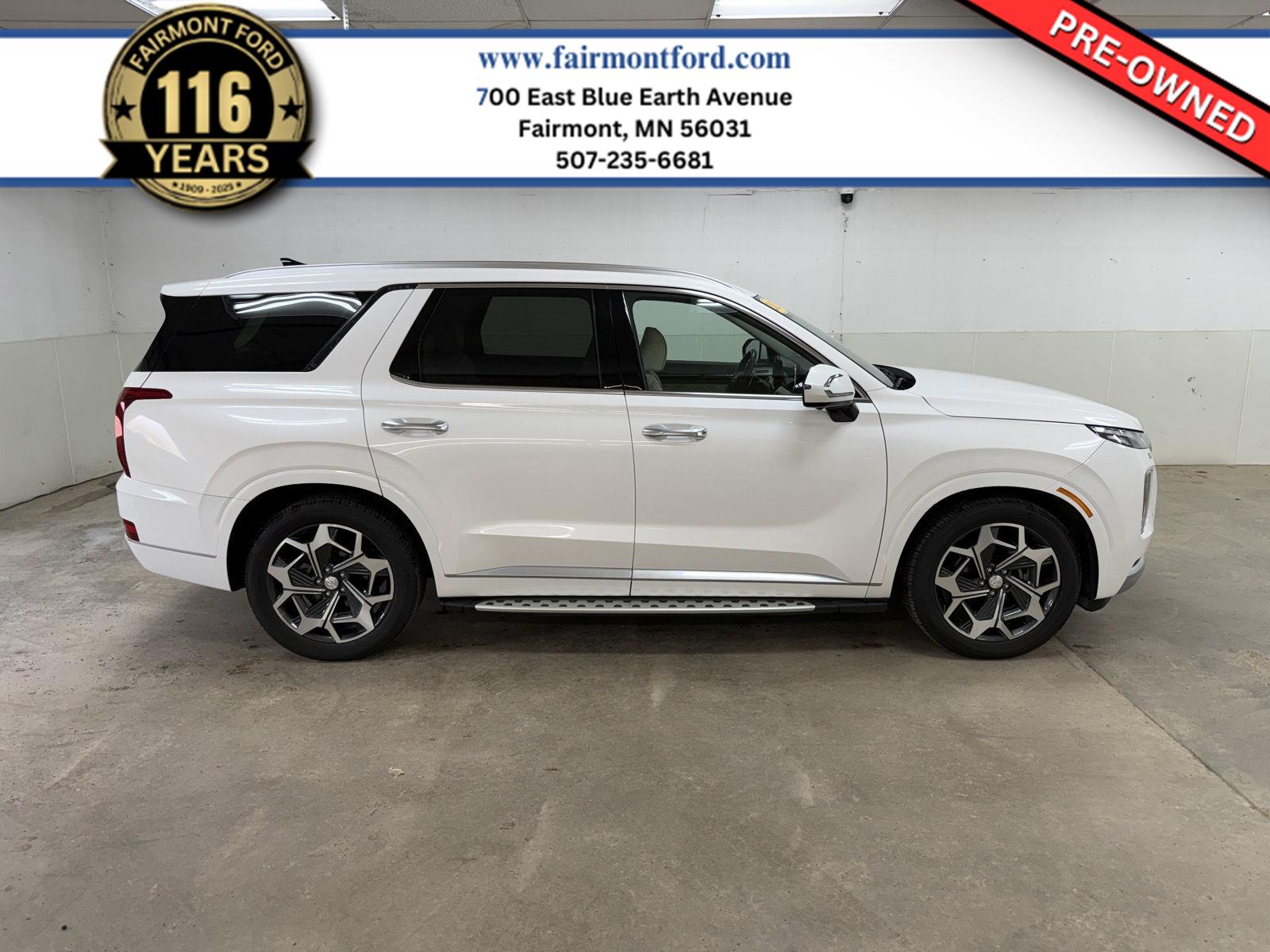 Hyper White 2021 Hyundai Palisade Calligraphy AWD SUV / Crossover All-Wheel Drive Automatic