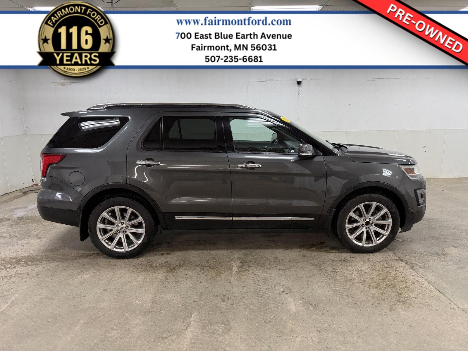 Gray (Magnetic Metallic) 2016 Ford Explorer Limited 4WD SUV / Crossover All-Wheel Drive 6-Speed Automatic
