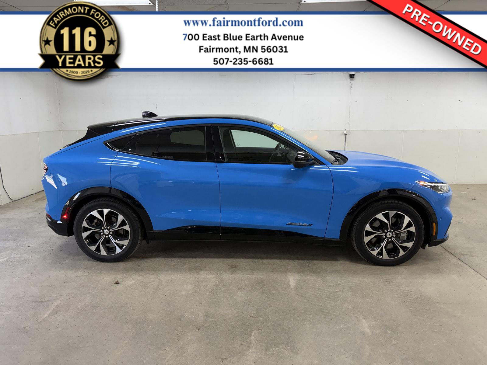 Grabber Blue Metallic 2023 Ford Mustang Mach-E Premium AWD SUV / Crossover All-Wheel Drive Automatic