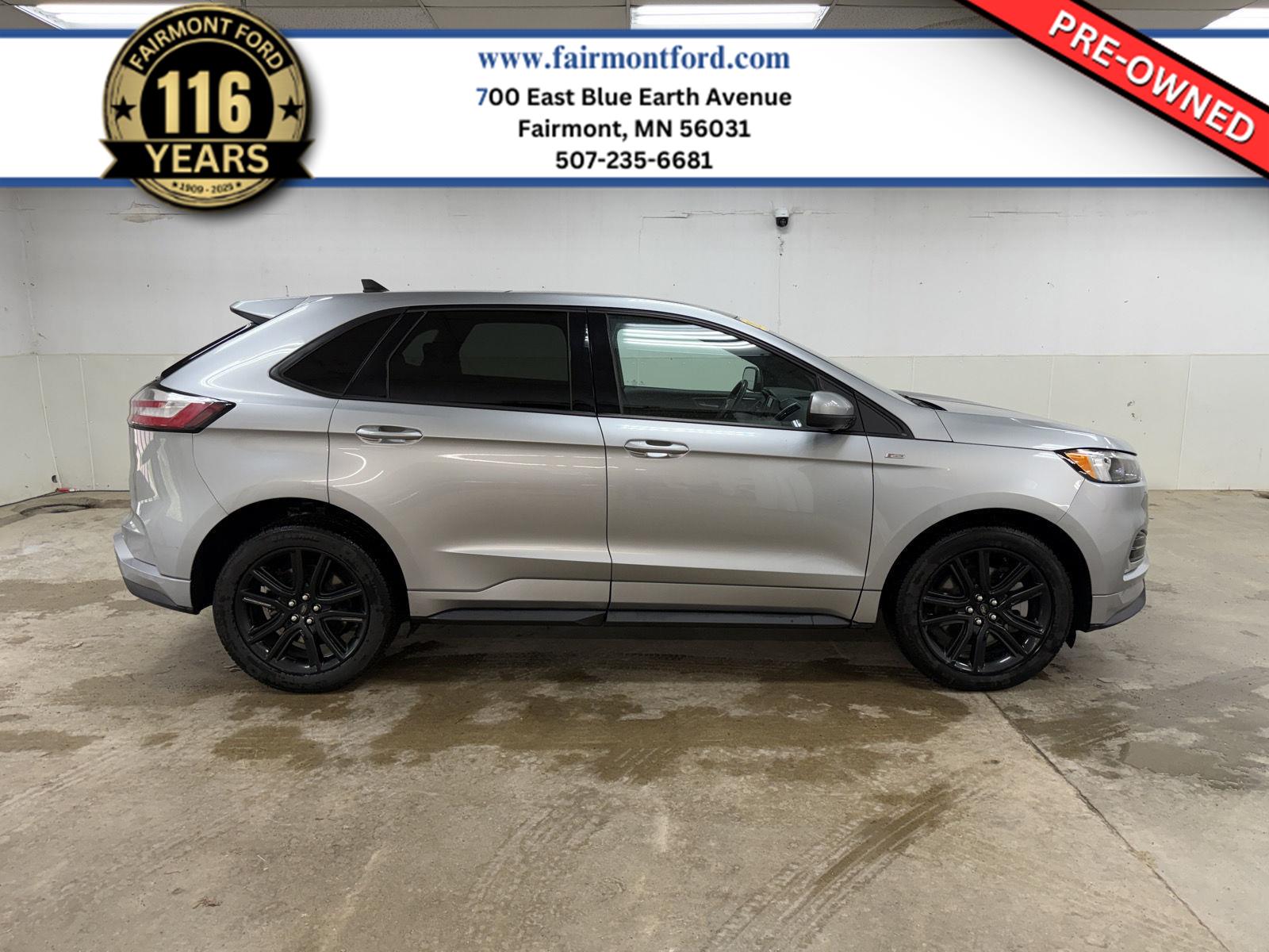 Iconic Silver Metallic 2022 Ford Edge ST Line AWD SUV / Crossover All-Wheel Drive 8-Speed Automatic