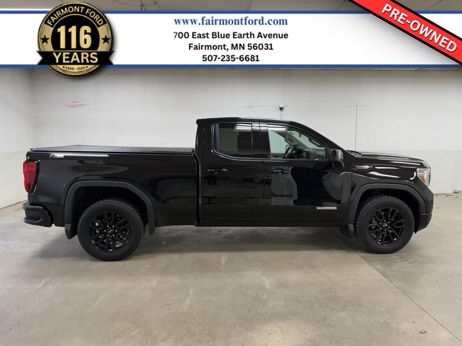 Onyx Black 2020 GMC Sierra 1500 Elevation Double Cab 4WD Pickup Truck Four-Wheel Drive Automatic