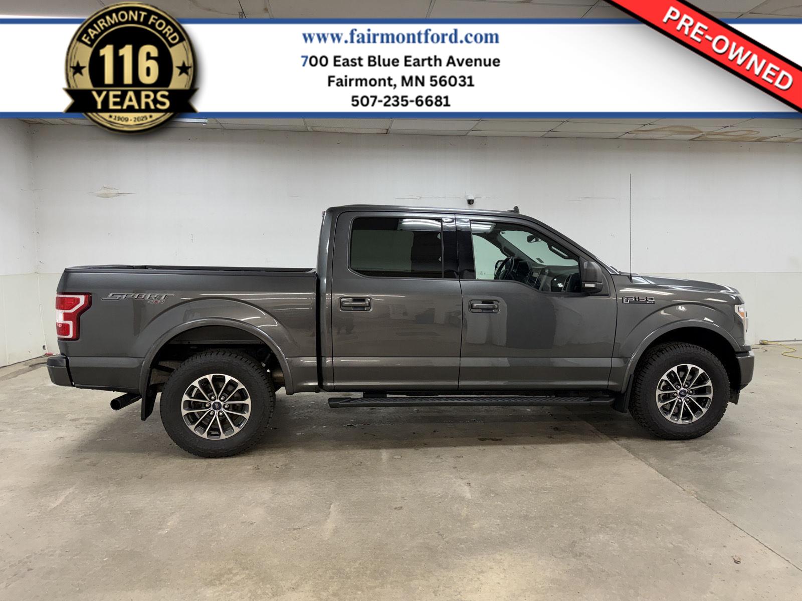 Gray (Magnetic Metallic) 2020 Ford F-150 XLT SuperCrew 4WD Pickup Truck Four-Wheel Drive 6-Speed Automatic