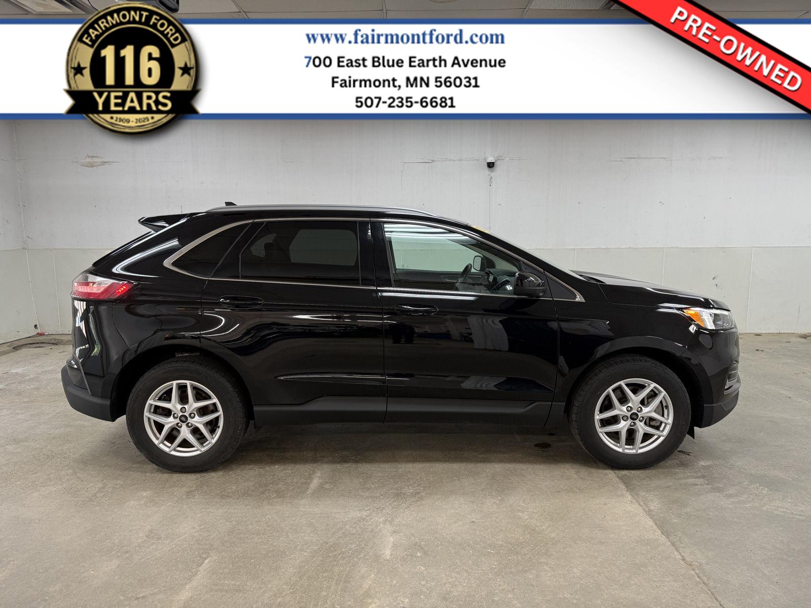 Agate Black Metallic 2023 Ford Edge SUV / Crossover All-Wheel Drive 8-Speed Automatic