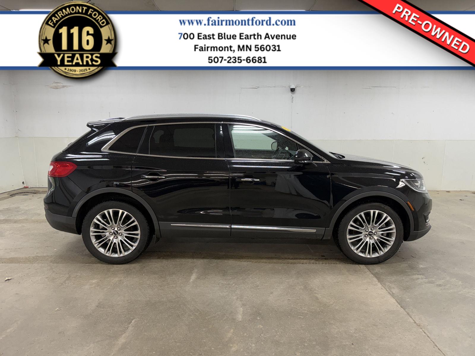 Black Velvet 2018 Lincoln MKX Reserve AWD SUV / Crossover All-Wheel Drive 6-Speed Automatic