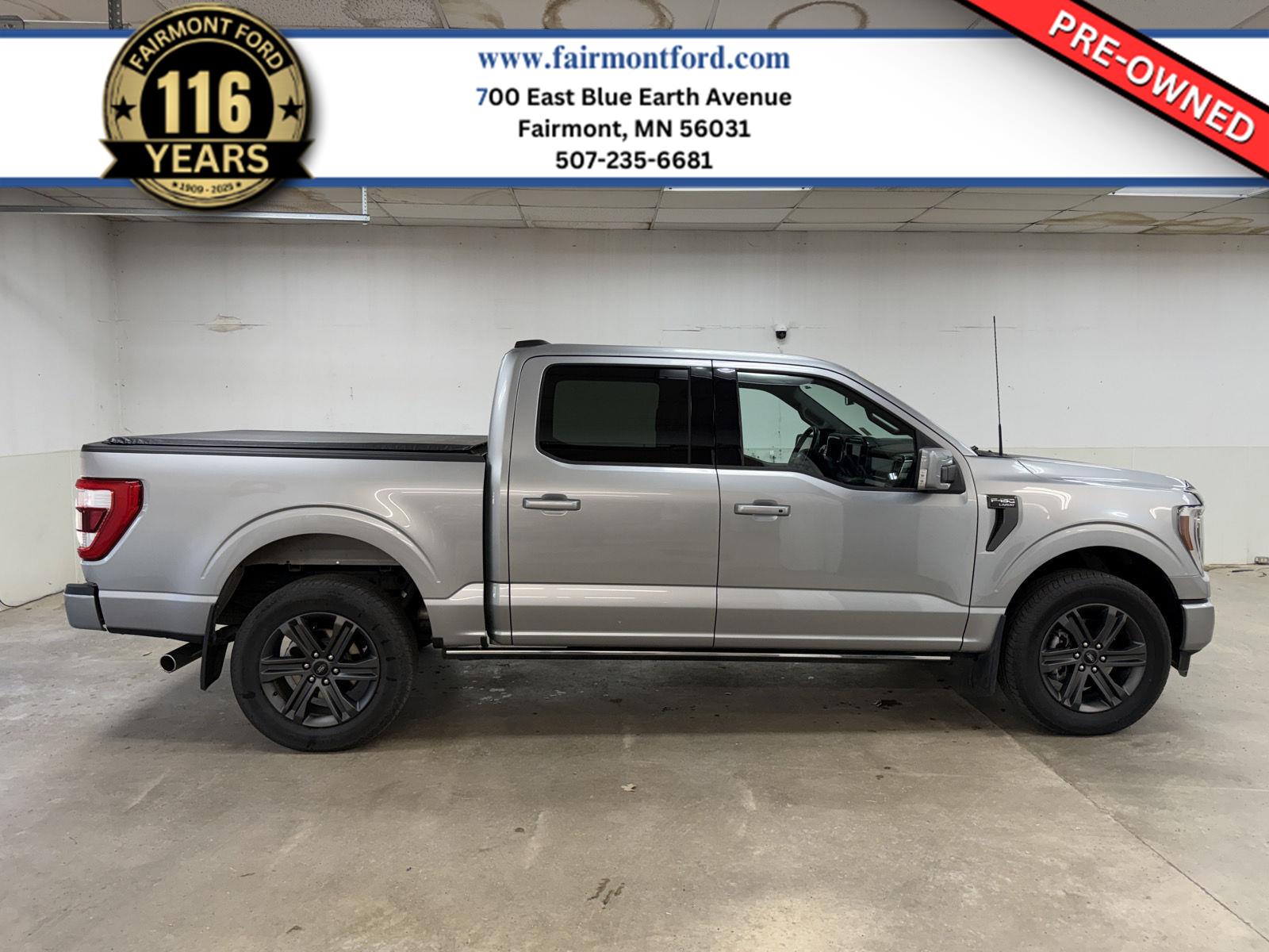 Iconic Silver Metallic 2023 Ford F-150 Pickup Truck Four-Wheel Drive Automatic
