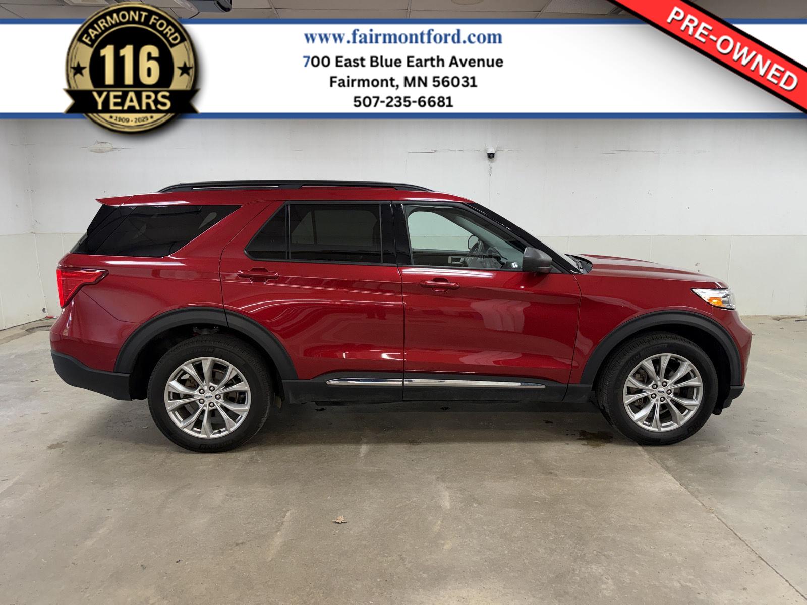 Rapid Red Metallic Tinted Clearcoat 2023 Ford Explorer SUV / Crossover All-Wheel Drive Automatic