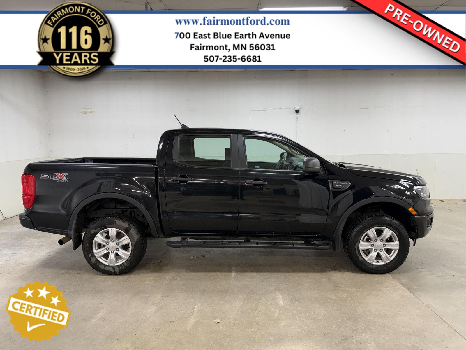 Shadow Black 2021 Ford Ranger Pickup Truck Four-Wheel Drive Automatic